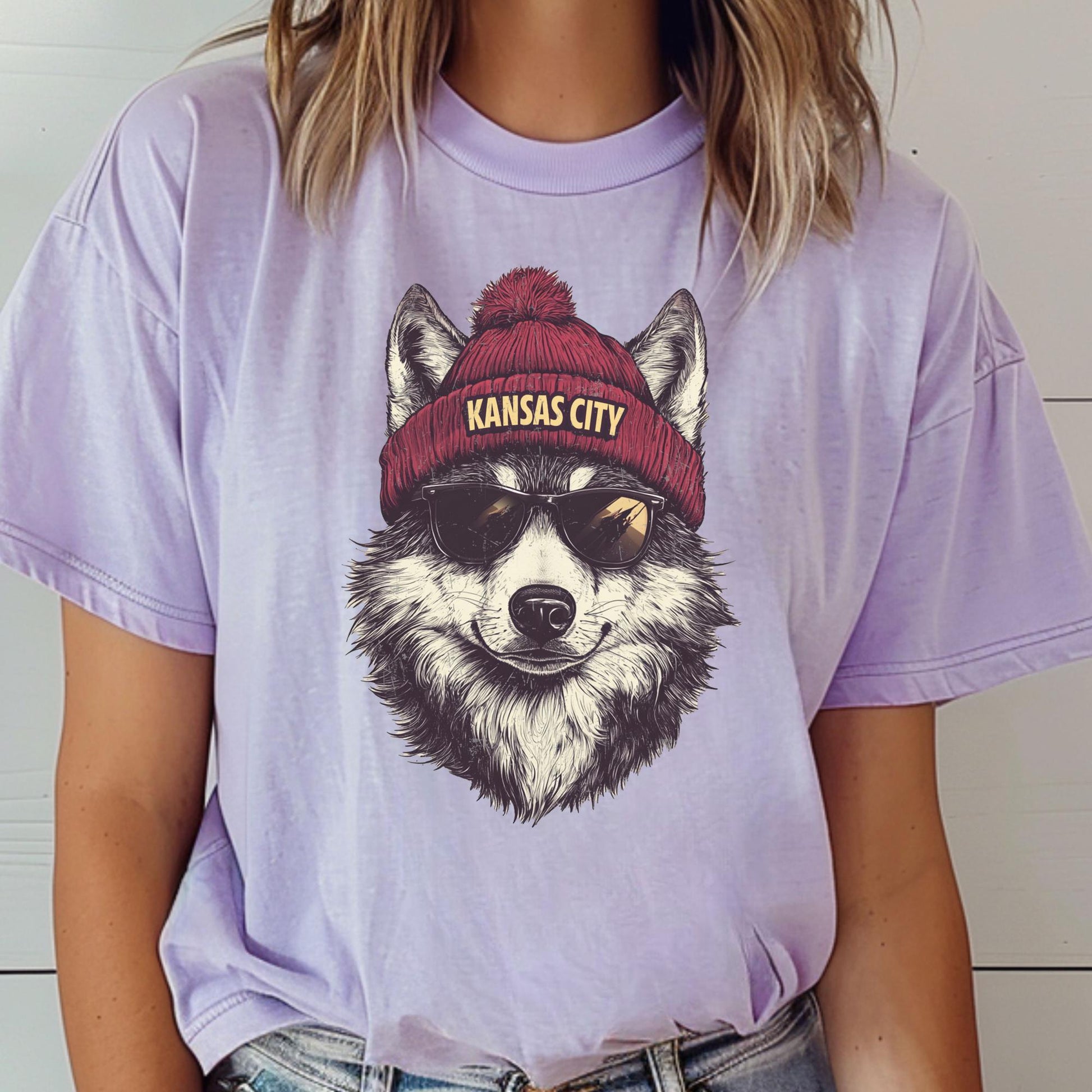 Kansas City Football Mascot Shirt: Comfort Colors Gameday Tee