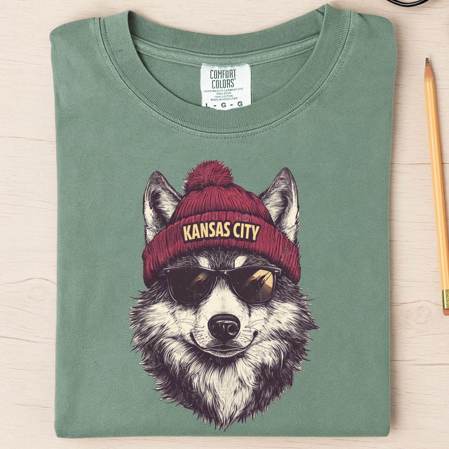 Kansas City Football Mascot Shirt: Comfort Colors Gameday Tee