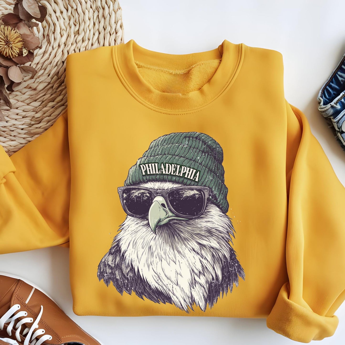 Philadelphia Football Fan Sweatshirt: Vintage Mascot Hoodie, Gameday Sweater, Sports Fan Sweat, Philadelphia Retro Sweat