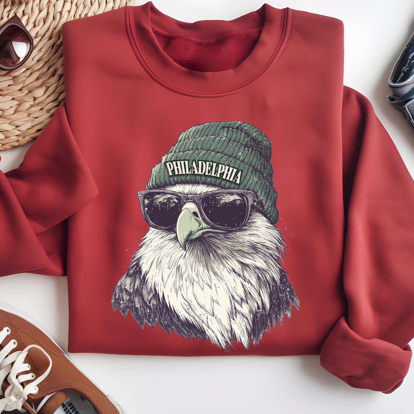 Philadelphia Football Fan Sweatshirt: Vintage Mascot Hoodie, Gameday Sweater, Sports Fan Sweat, Philadelphia Retro Sweat