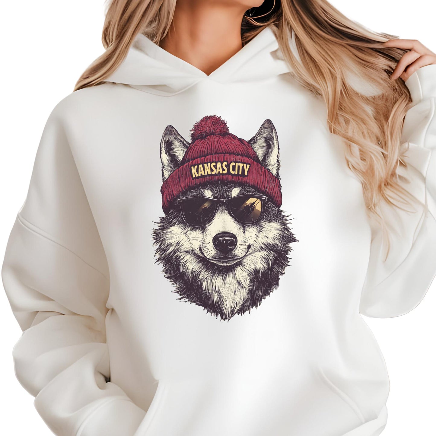 Kansas City Football Vintage Sweatshirt, Kansas City Mascot Hoodie, Gameday Sweatshirt, Kansas City Fan Gifts