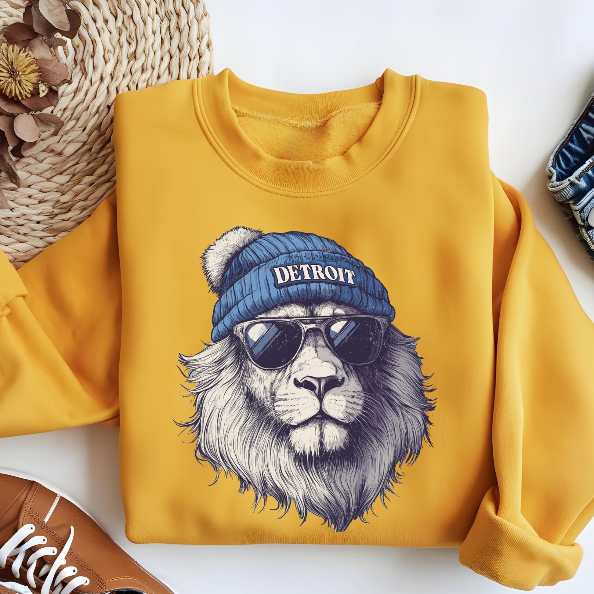 Detroit Football Sweatshirt, Detroit Mascot Sweatshirt, Detroit Football Fan Hoodie, Trendy Game Day Gift, Funday Outfit
