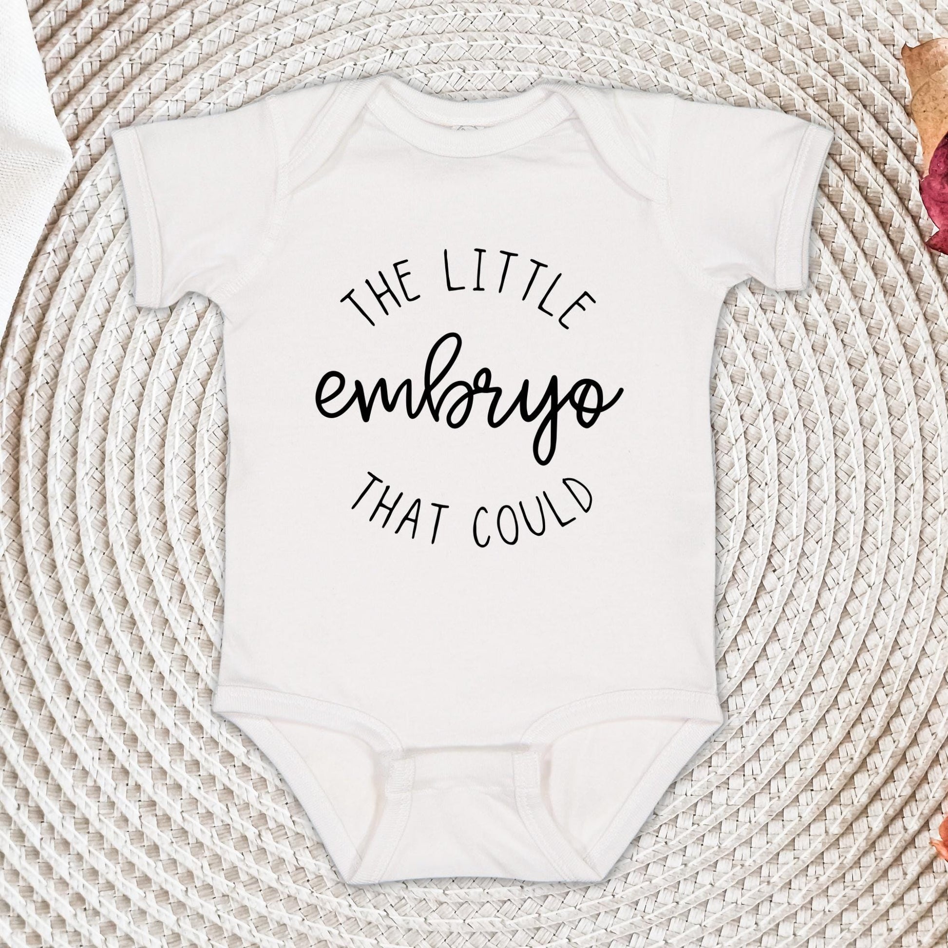 The Little Embryo That Could Baby Bodysuit - IVF Baby Onesie® - Minimalist Bodysuit - Natural In Vitro Onesie®