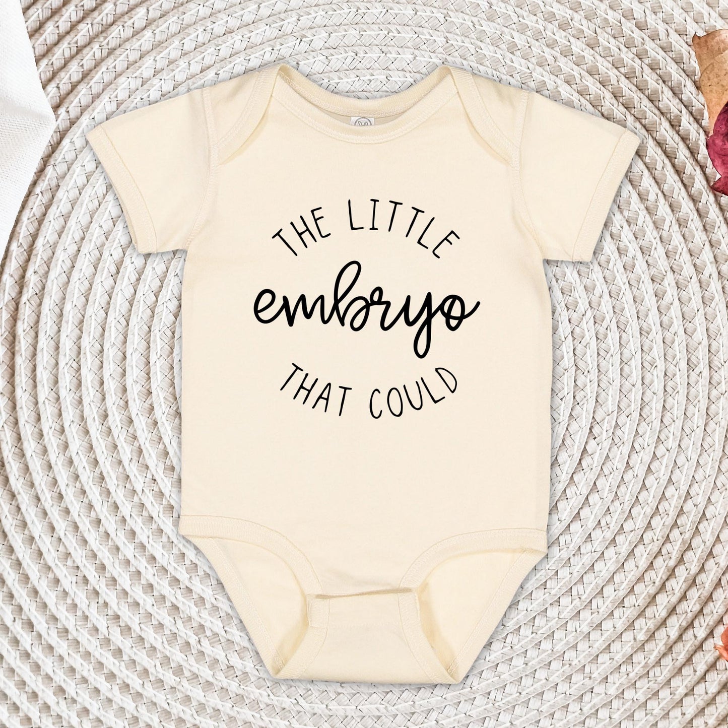 The Little Embryo That Could Baby Bodysuit - IVF Baby Onesie® - Minimalist Bodysuit - Natural In Vitro Onesie®