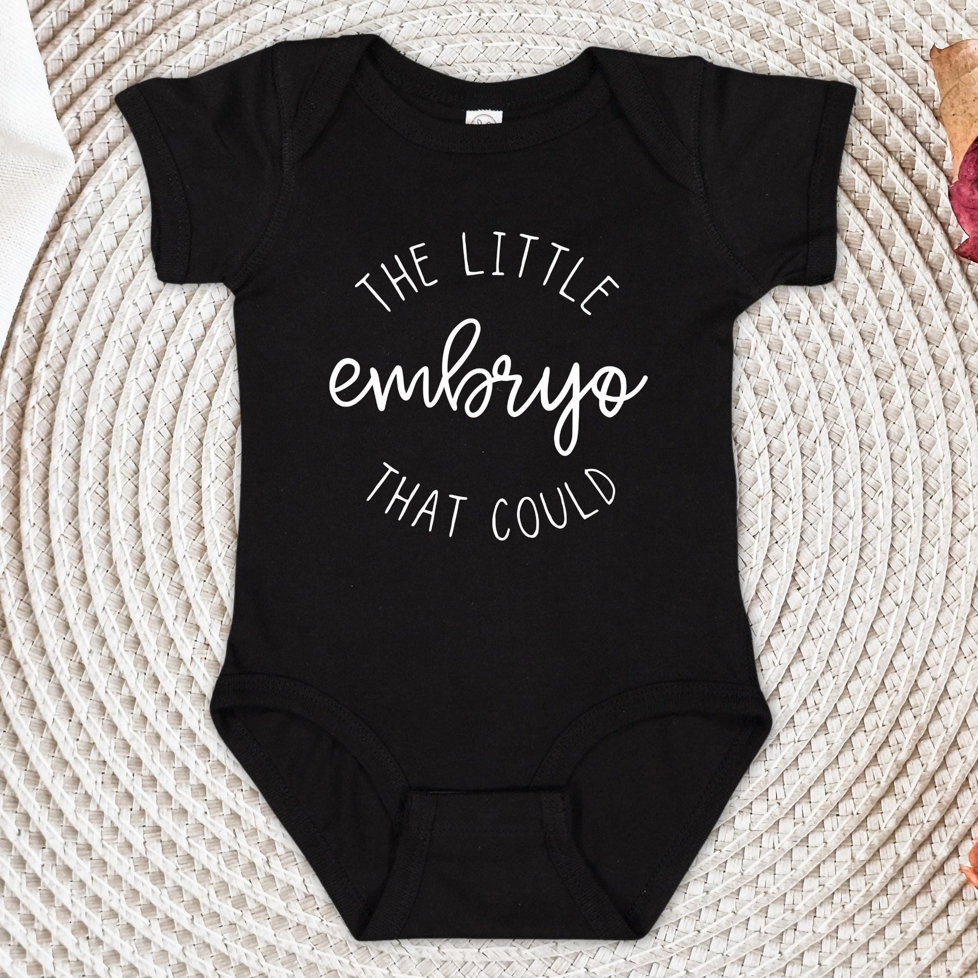 The Little Embryo That Could Baby Bodysuit - IVF Baby Onesie® - Minimalist Bodysuit - Natural In Vitro Onesie®