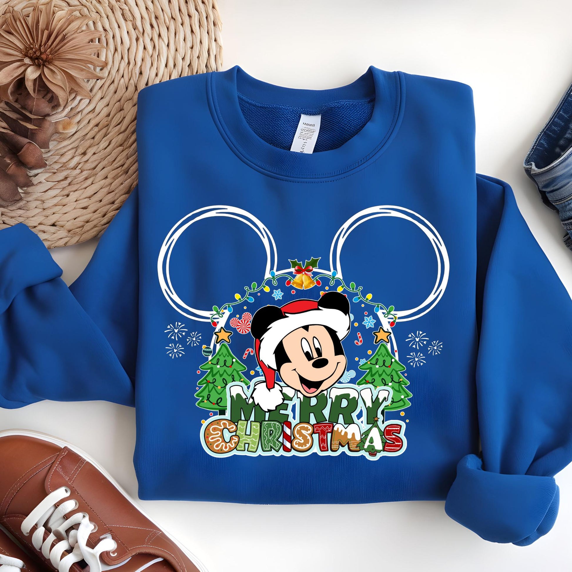 Mickey Christmas Sweatshirt, Custom Disney Family Vacation Xmas Hoodie, Mommy 2025 Xmas Shirt, Mickey Ears Christmas Gift