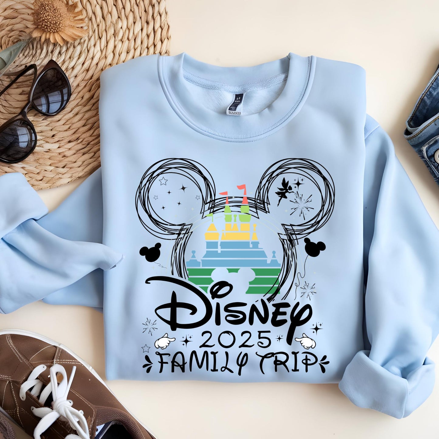 Disney Sweatshirt: Custom Vacation Sweatshirt, Minnie and Mickey Shirt, Hoodie, Sweat
