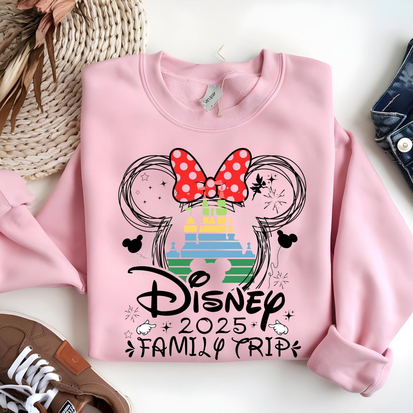 Disney Sweatshirt: Custom Vacation Sweatshirt, Minnie and Mickey Shirt, Hoodie, Sweat