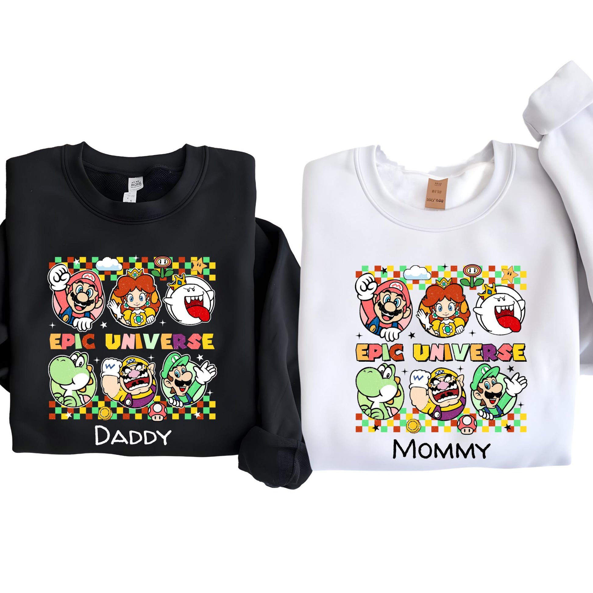Custom Epic Universe Sweatshirt: Mario Birthday Shirt, Family Vacation Sweat, Birthday Gift