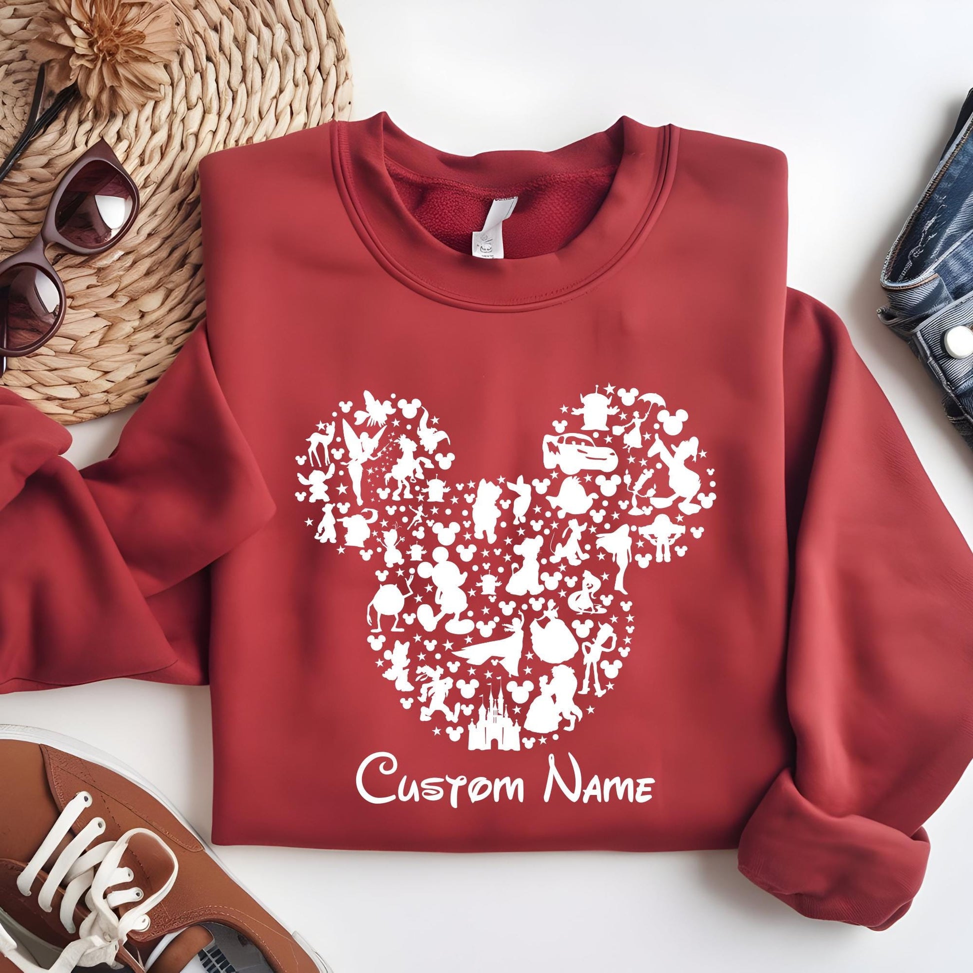 Disney Custom Minnie & Mickey Sweatshirt: 2026 Orlando Family Trip Outfit