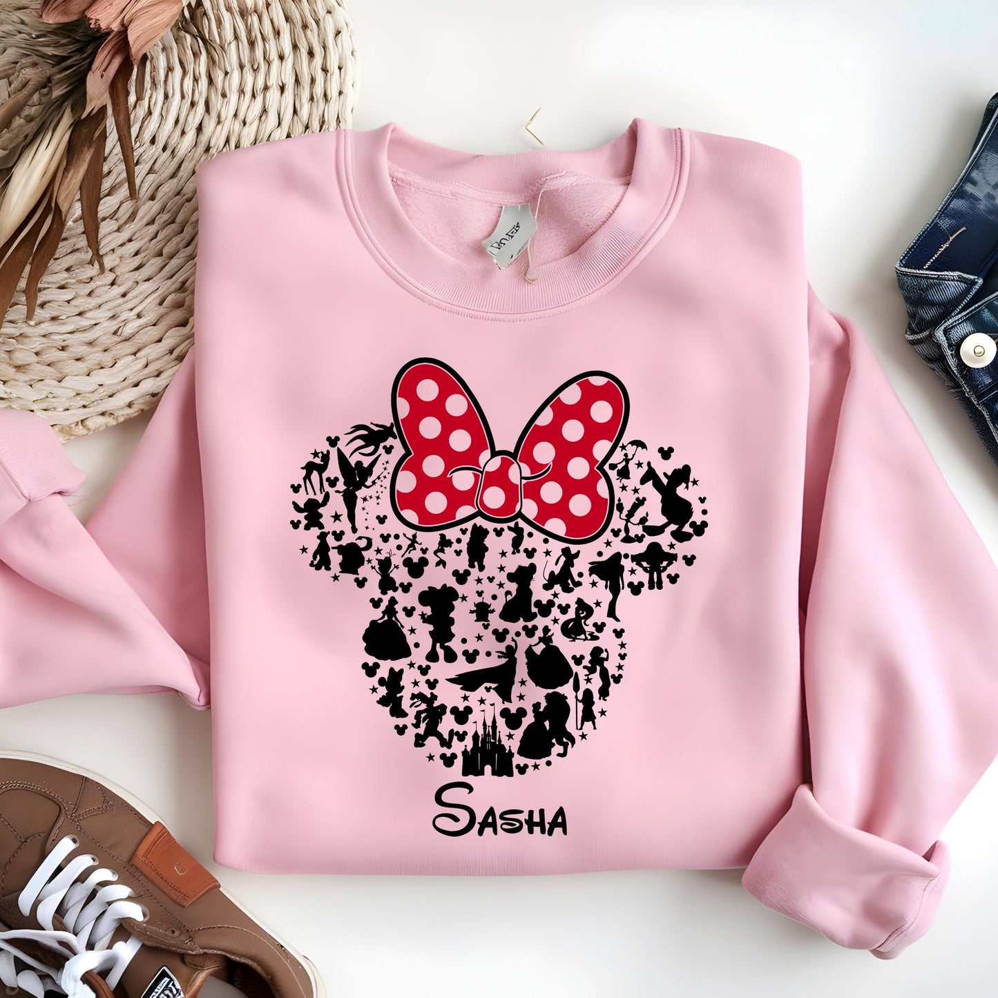 Disney Custom Minnie & Mickey Sweatshirt: 2026 Orlando Family Trip Outfit