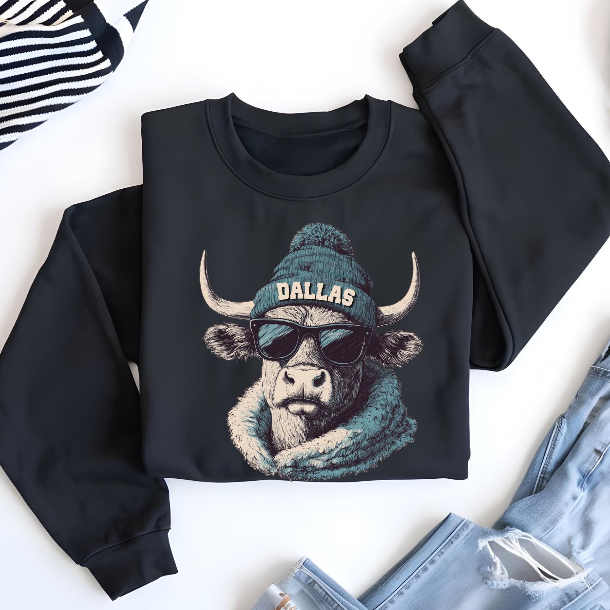 Dallas Football Fan Sweatshirt, Dallas Mascot Hoodie, Football Fan Sweat, Christmas Gift