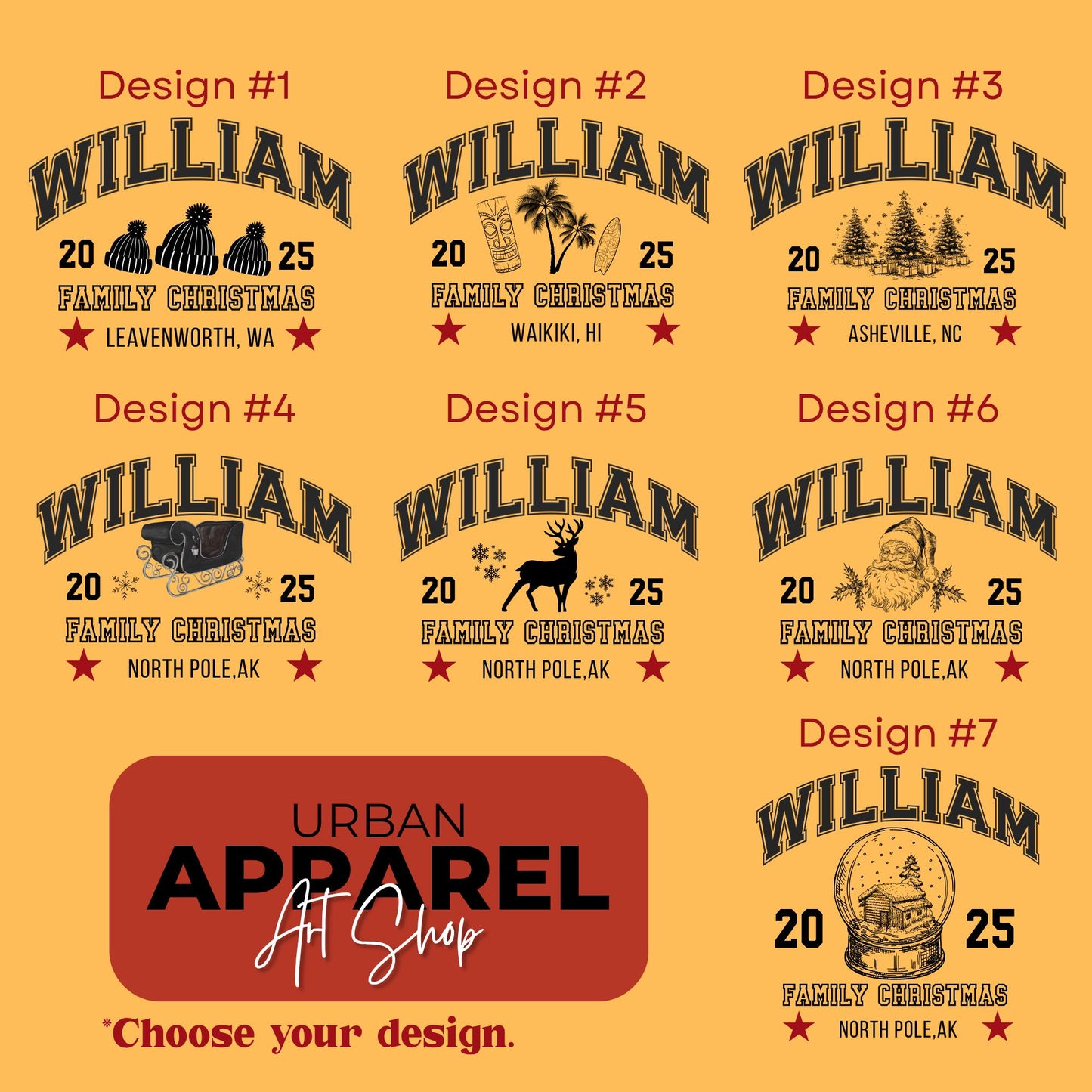 Custom Christmas Vacation Sweatshirt with Name and City | State, Christmas Gift, Christmas Hoodie | Sweat Vintage Varsity Sweater