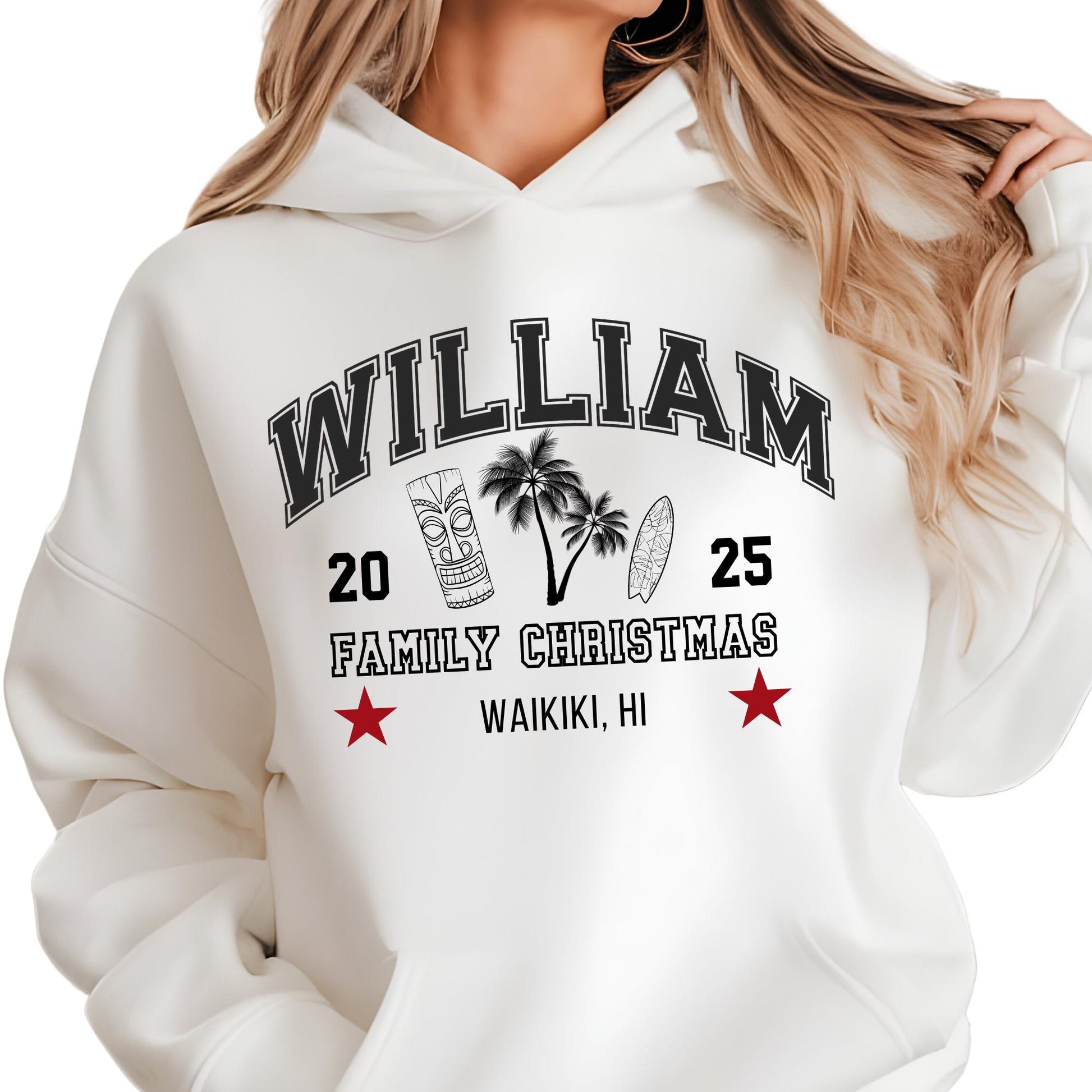 Custom Christmas Vacation Sweatshirt with Name and City | State, Christmas Gift, Christmas Hoodie | Sweat Vintage Varsity Sweater