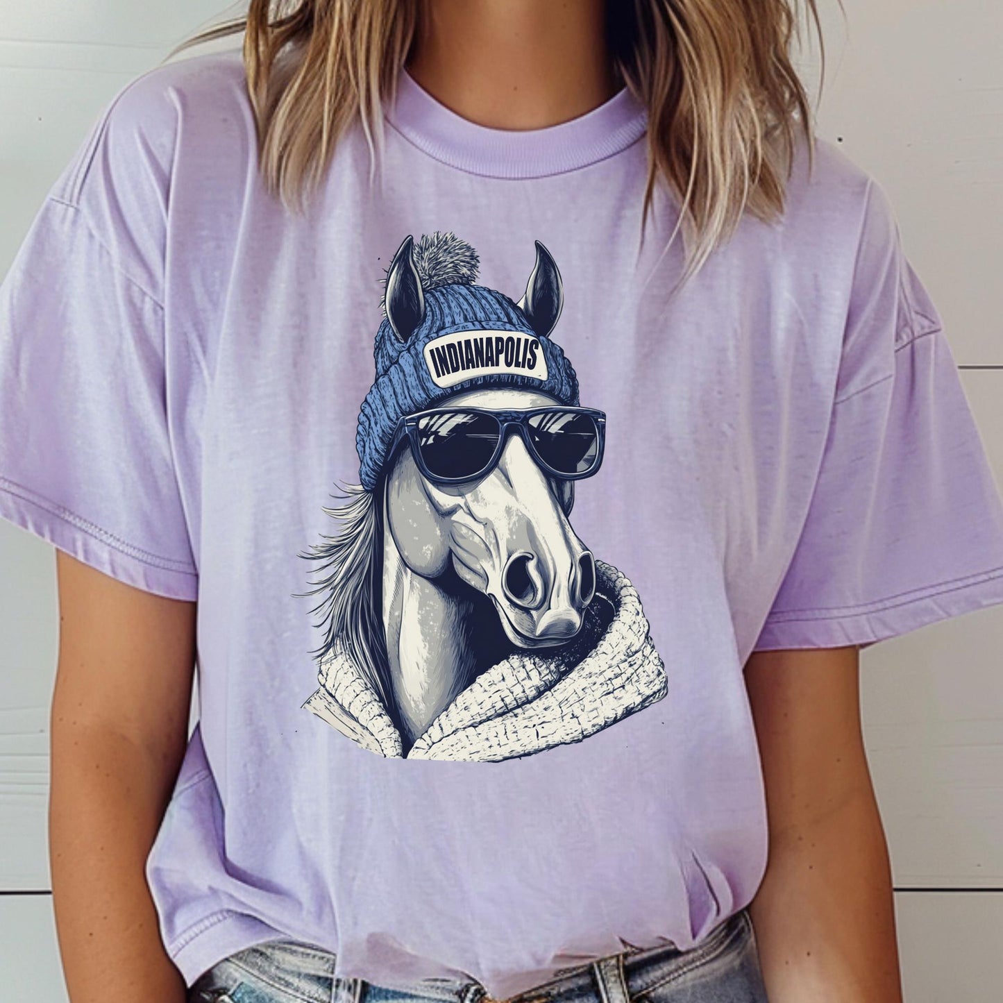 Indianapolis Football Mascot Style Comfort Colors® Shirt, Indianapolis Football Shirt, Indianapolis Football T-shirt, Colts Fan Gift
