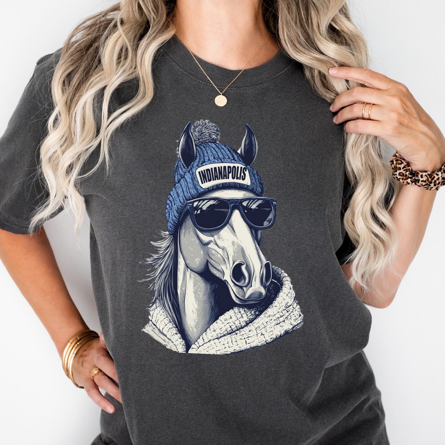 Indianapolis Football Mascot Style Comfort Colors® Shirt, Indianapolis Football Shirt, Indianapolis Football T-shirt, Colts Fan Gift
