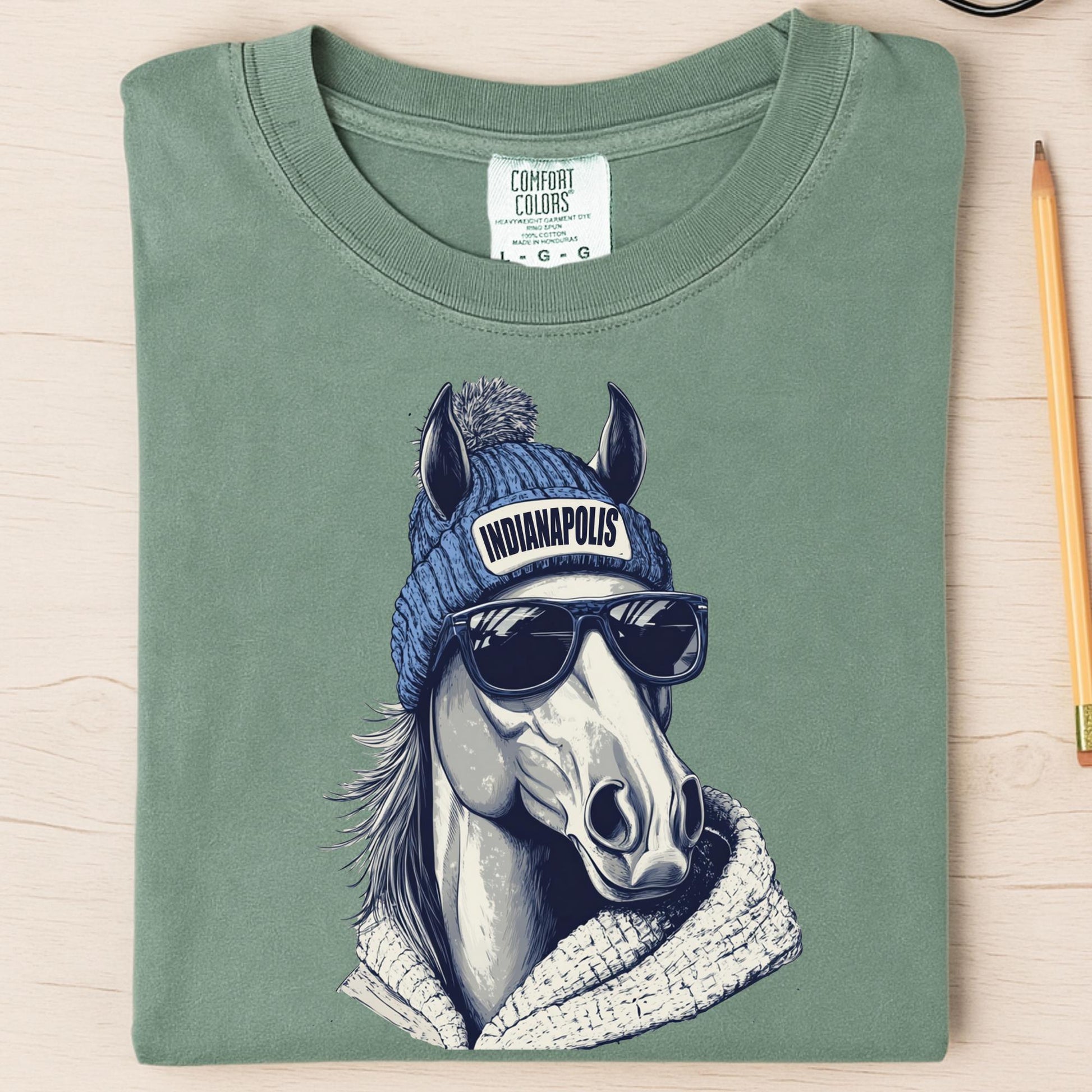 Indianapolis Football Mascot Style Comfort Colors® Shirt, Indianapolis Football Shirt, Indianapolis Football T-shirt, Colts Fan Gift