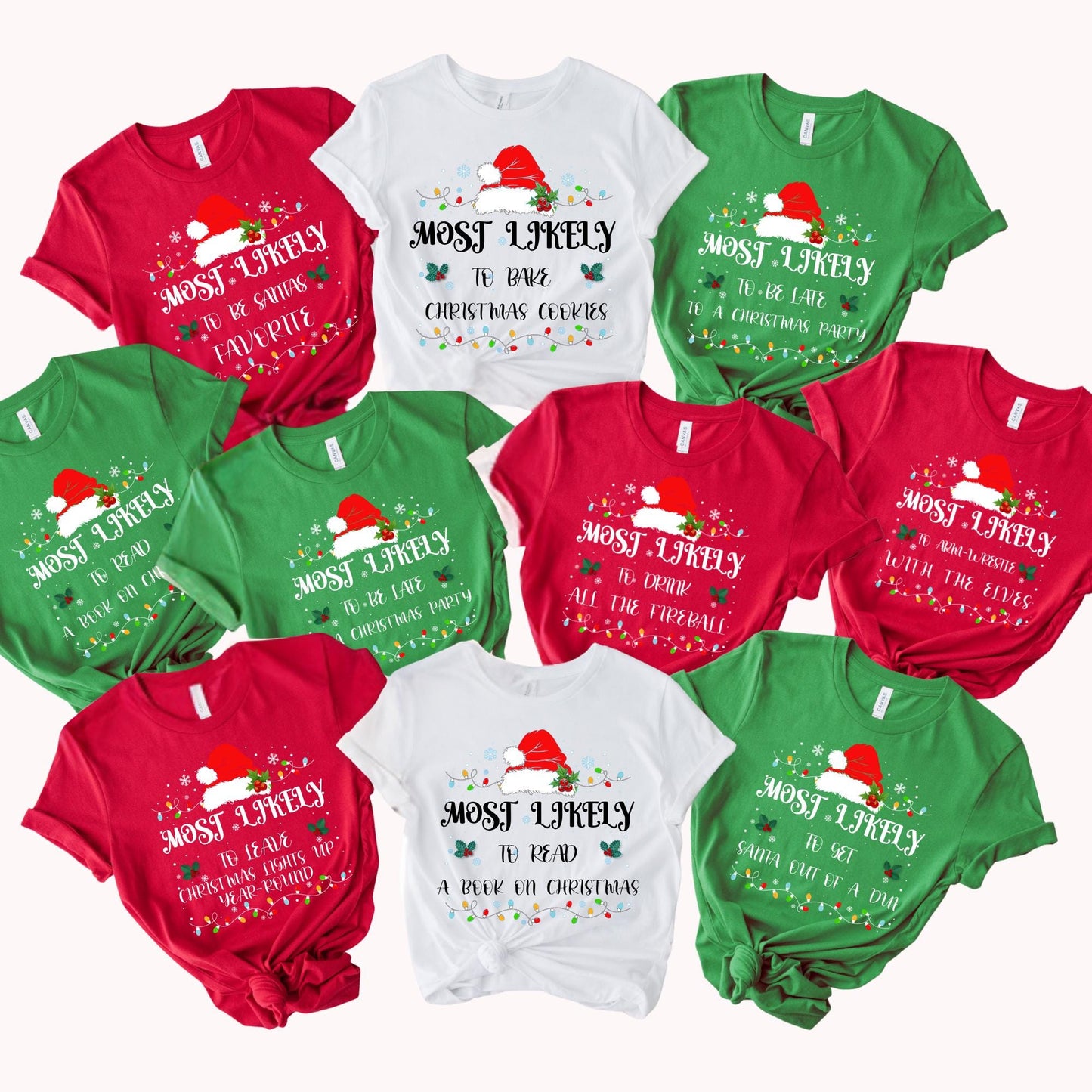 Most Likely to Christmas Shirt, Family Matching Christmas Gifts, Christmas Shirt, Funny Christmas Shirt, Family Pajamas
