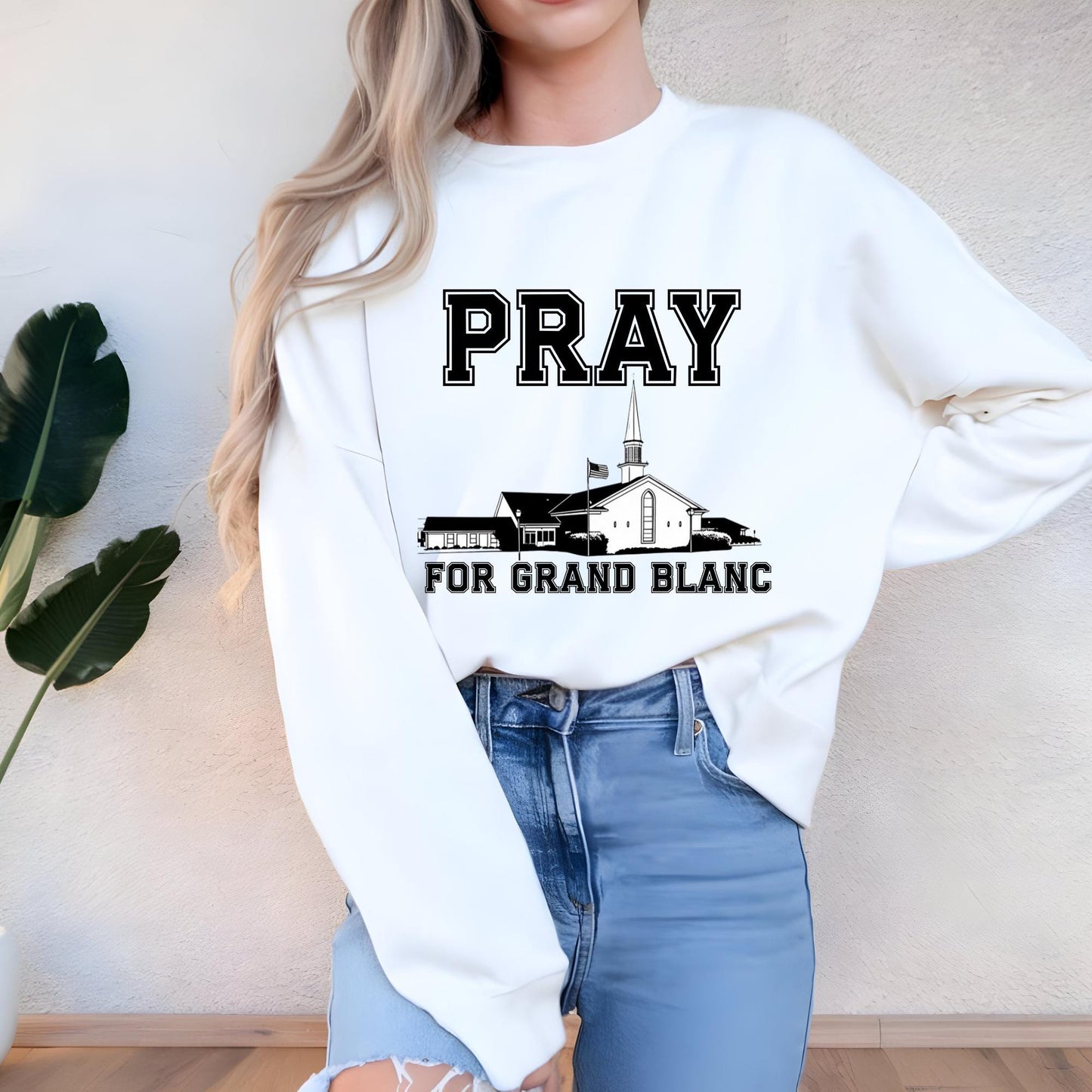 Pray For Grand Blanc Michigan Sweatshirt, Michigan Church T Shirt, Pray For Michigan Shirt, Michigan Shirt, Michigan Church on Fire Shirt