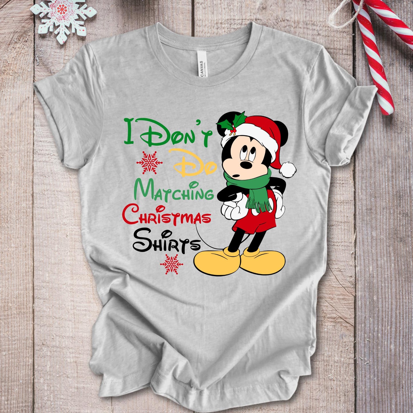 Disney Mickey and Minnie Shirt, Disney Couple Matching T-Shirt, I Don't Do Matching Christmas Shirts, Disney Family Tee, Christmas Gift