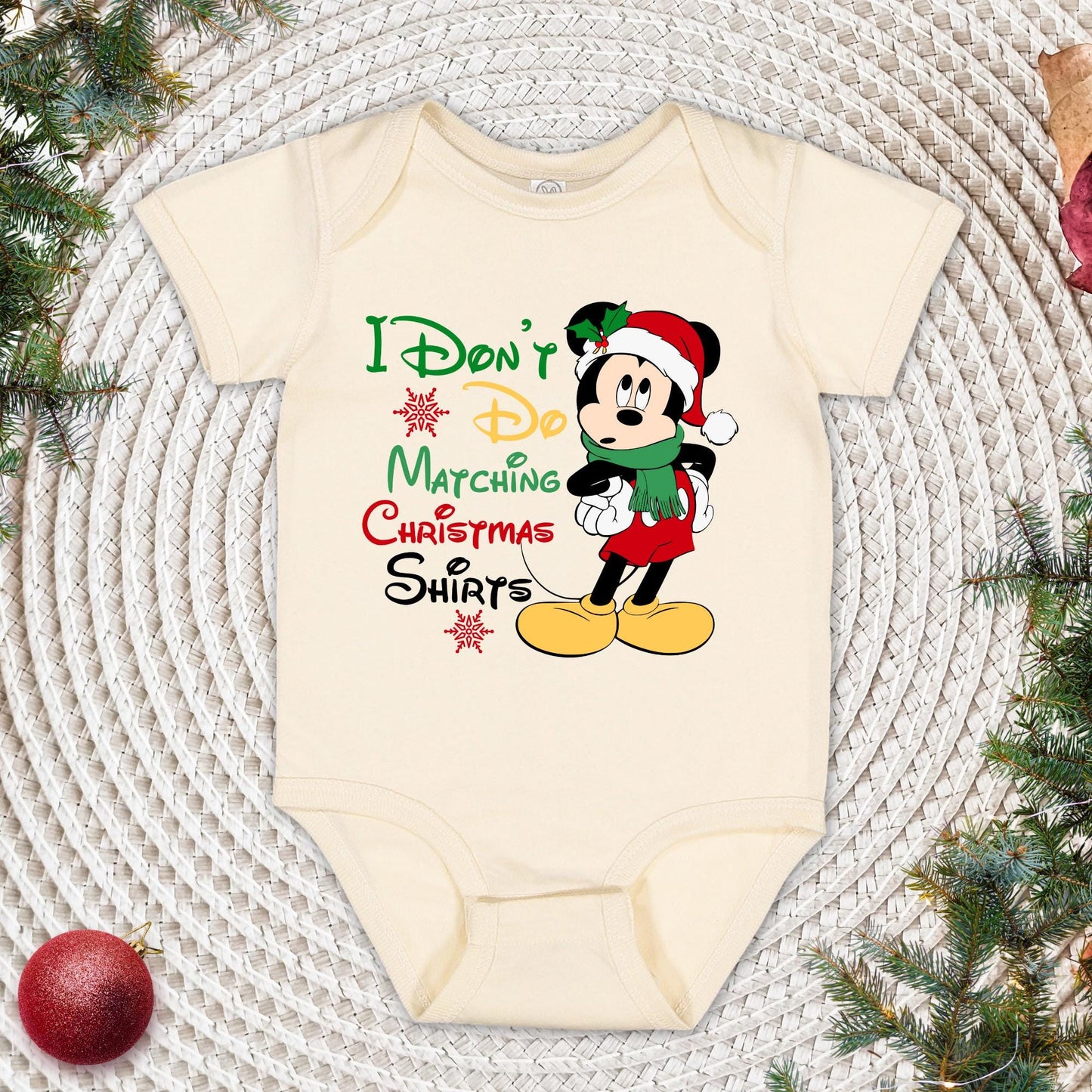 Disney Mickey and Minnie Shirt, Disney Couple Matching T-Shirt, I Don't Do Matching Christmas Shirts, Disney Family Tee, Christmas Gift