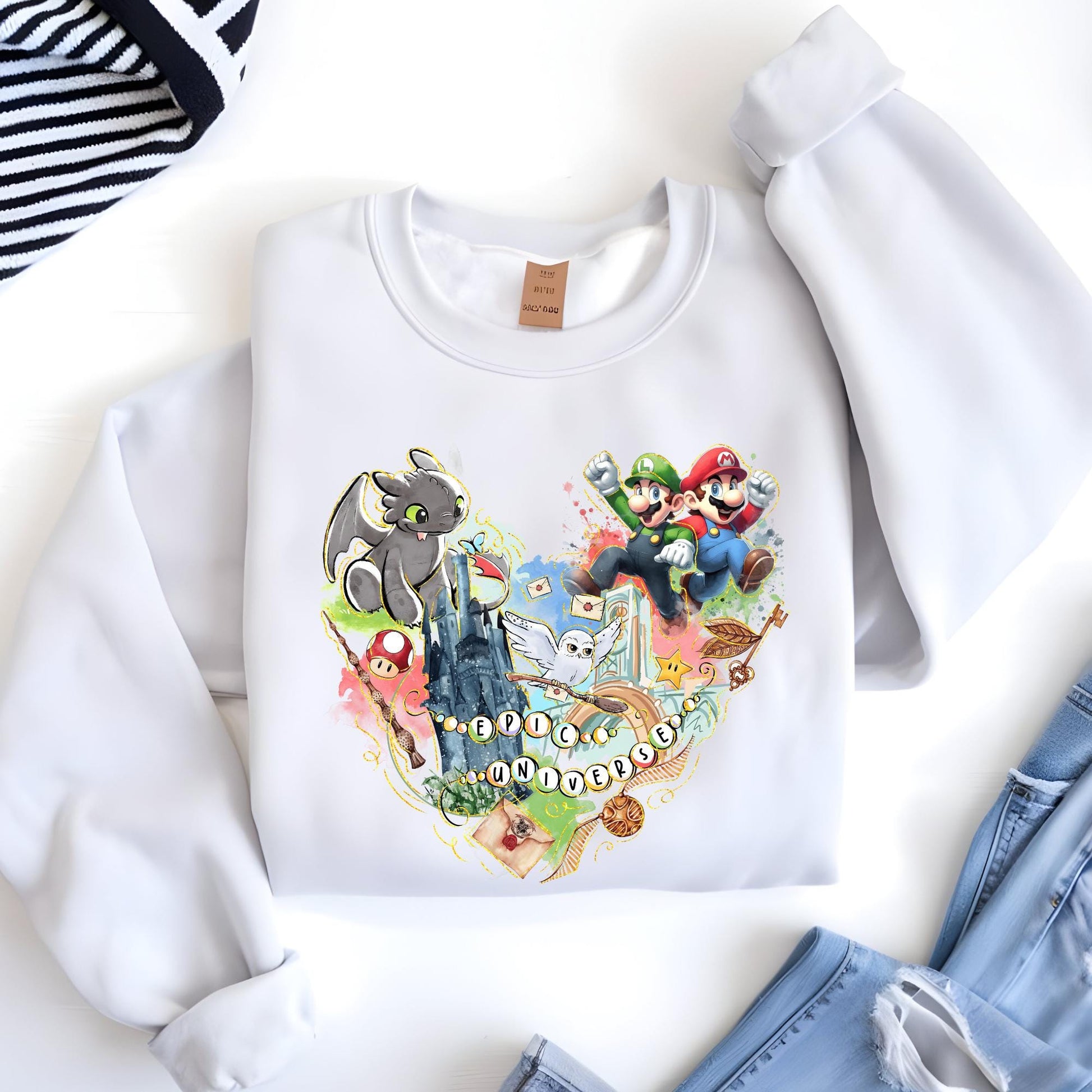 Epic Universe Sweatshirt, Mario Sweatshirt, Family Universe Park Trip 2026 Hoodie, Disney Sweat, Orlando Park Outfit, Disney Sweatshirt