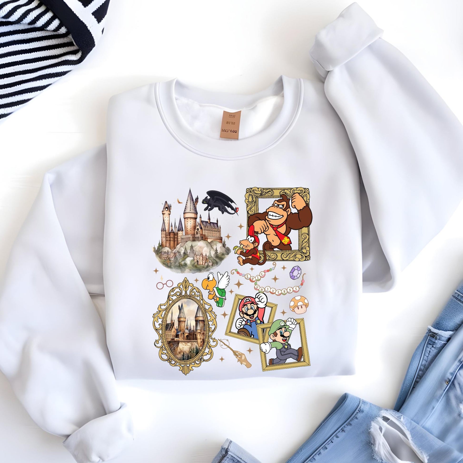Epic Universe Sweatshirt, Super Mario Sweatshirt, Orlando Park Epic Universe 2026 Shirts, Disney Group Hoodie, Disney Sweatshirt