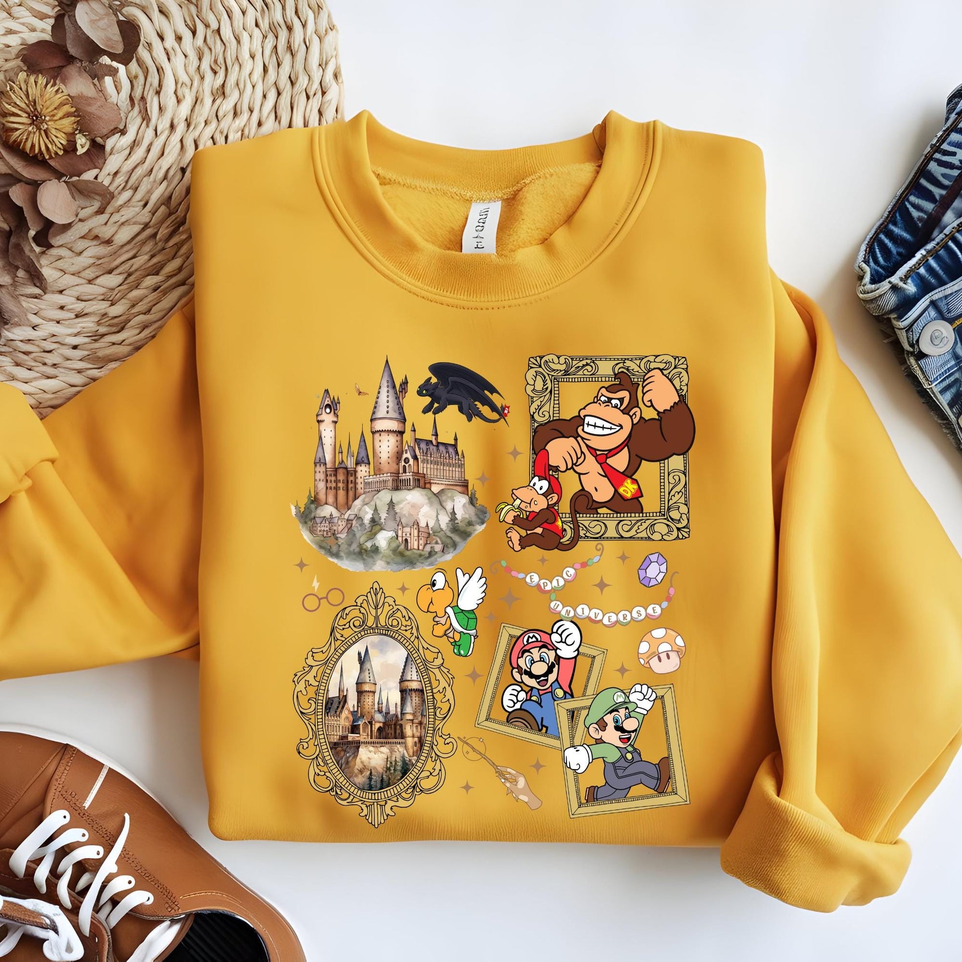 Epic Universe Sweatshirt, Super Mario Sweatshirt, Orlando Park Epic Universe 2026 Shirts, Disney Group Hoodie, Disney Sweatshirt