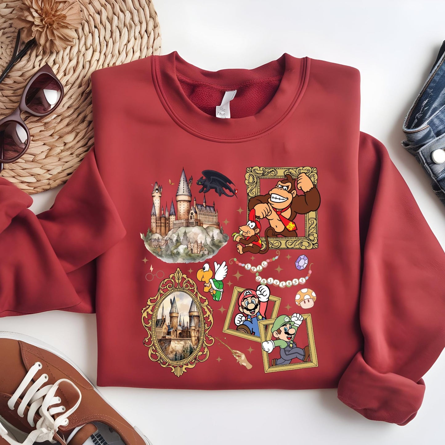 Epic Universe Sweatshirt, Super Mario Sweatshirt, Orlando Park Epic Universe 2026 Shirts, Disney Group Hoodie, Disney Sweatshirt