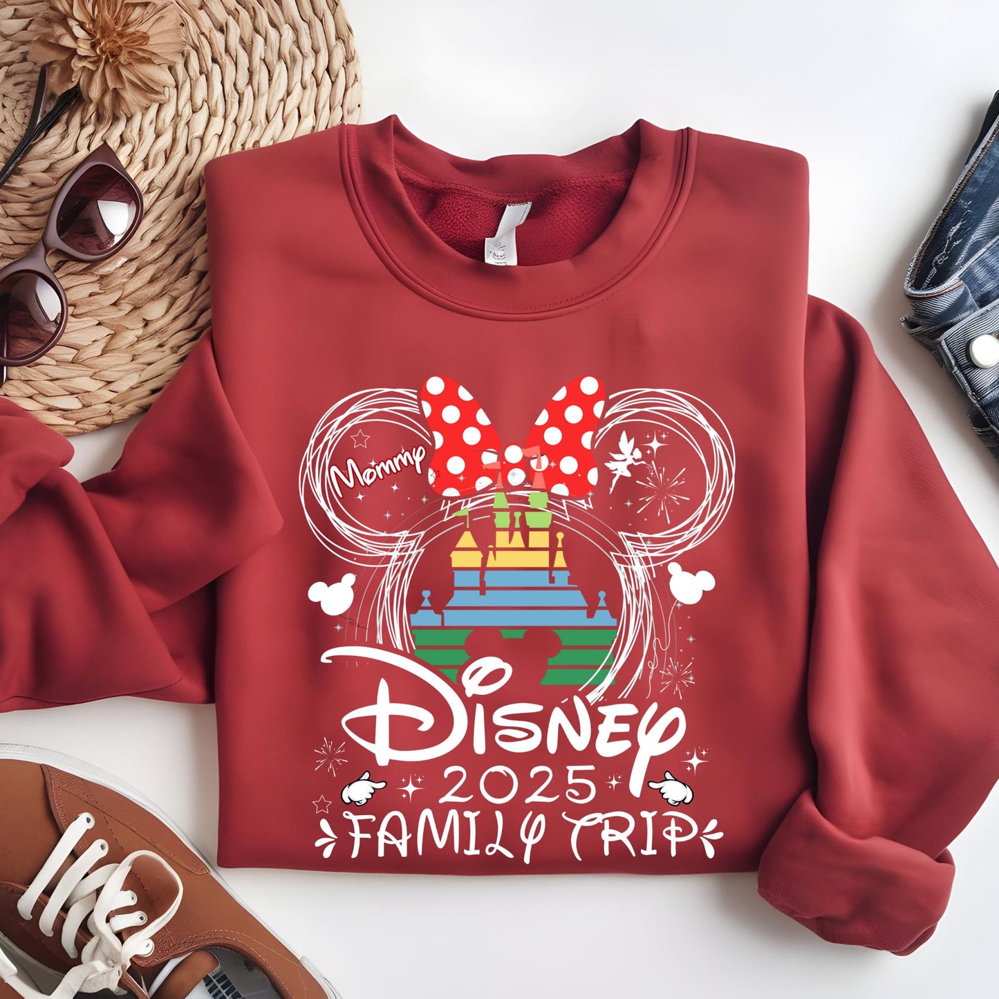 Disney Sweatshirt: Custom Vacation Sweatshirt, Minnie and Mickey Shirt, Hoodie, Sweat