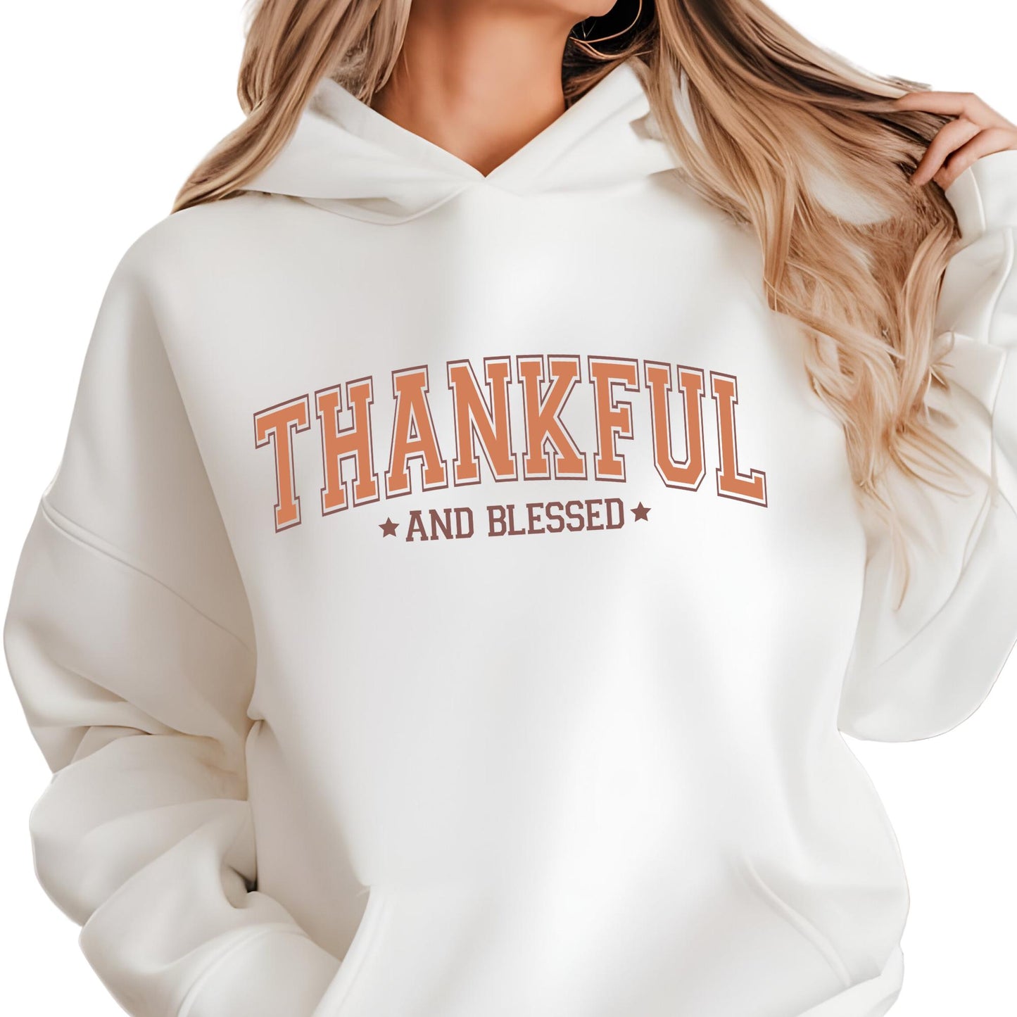 Thankful and Blessed Sweatshirt, Fall Season Hoodie, Thanksgiving Gift