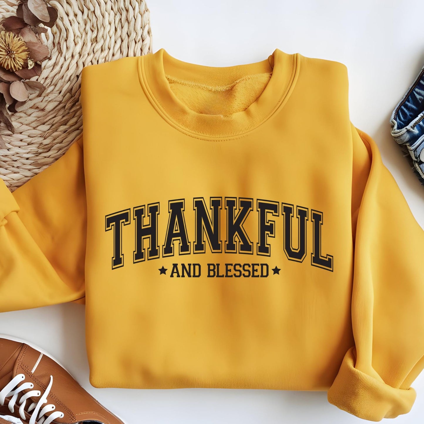 Thankful and Blessed Sweatshirt, Fall Season Hoodie, Thanksgiving Gift