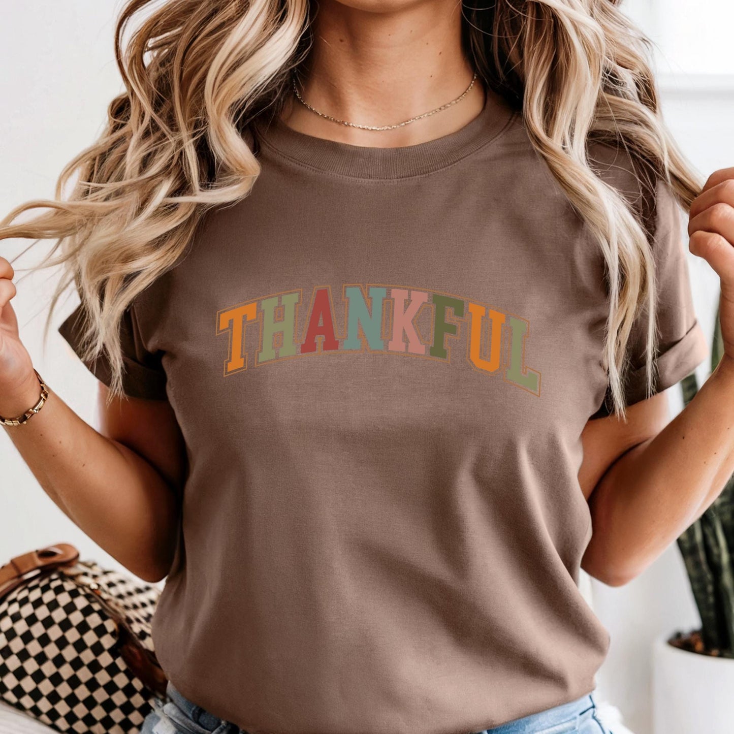 Comfort Colors® Thankful Shirt, Religious Gift Idea, Retro Fall Season, Autumn Tees