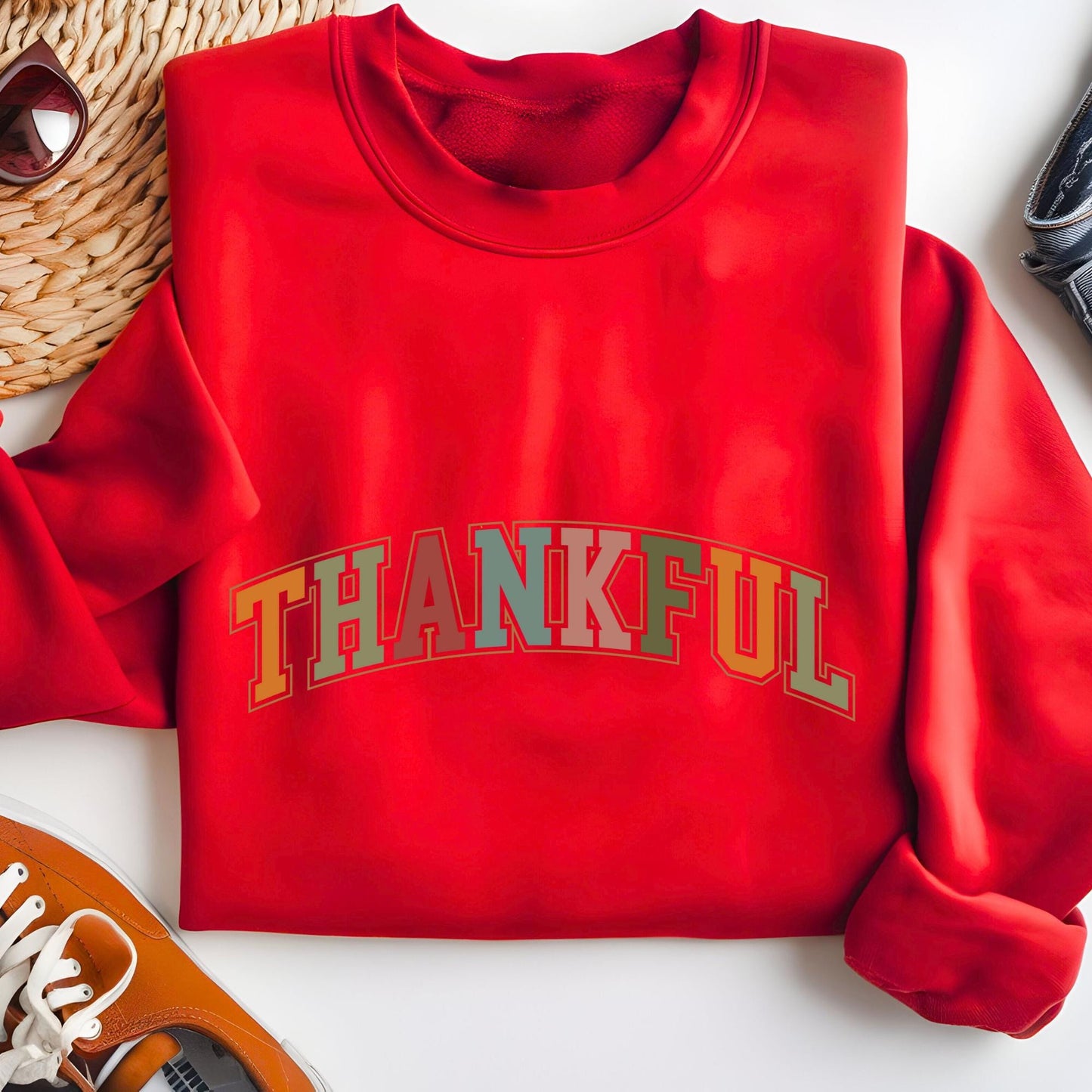 Thankful Sweatshirt, Fall Sweater, Thanksgiving Outfit, Faith Autumn Shirt