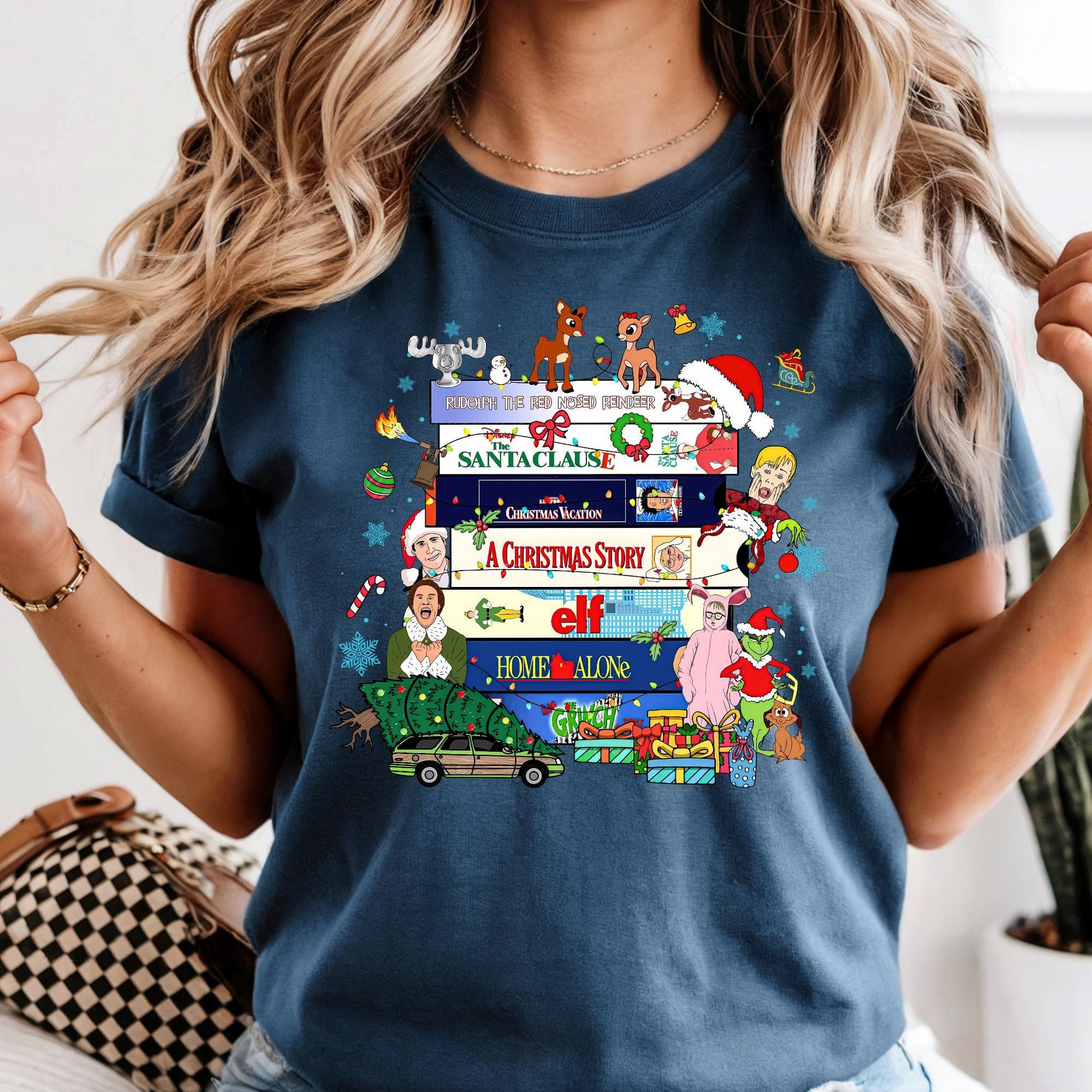 Comfort Colors® 90s Movie Christmas Shirt: Family Reunion Tee