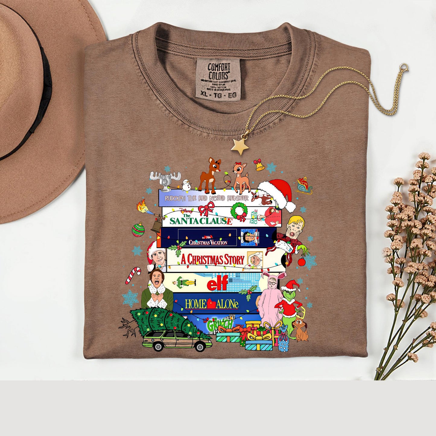 Comfort Colors® 90s Movie Christmas Shirt: Family Reunion Tee
