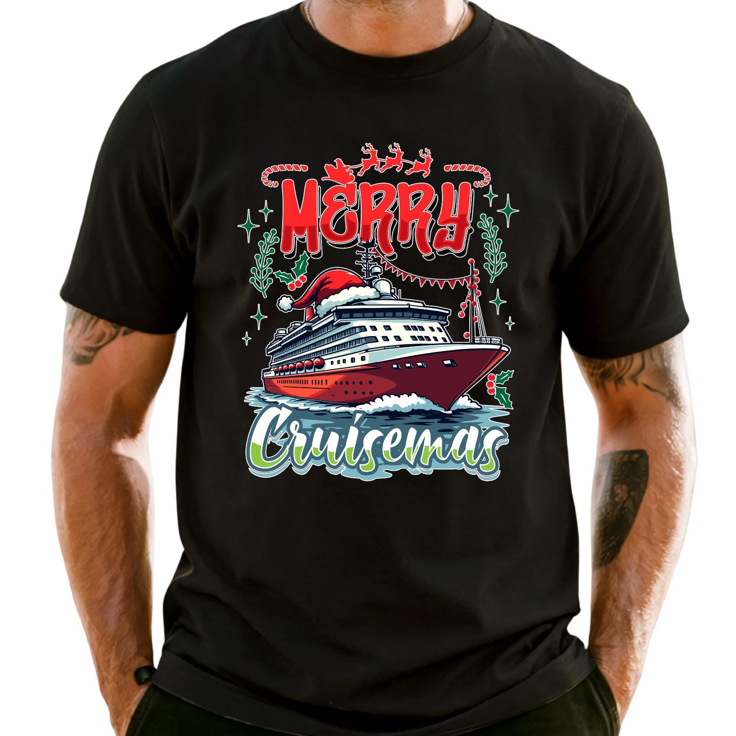 Comfort Colors® Merry Cruisemas Shirt Custom Family Vacation Tee