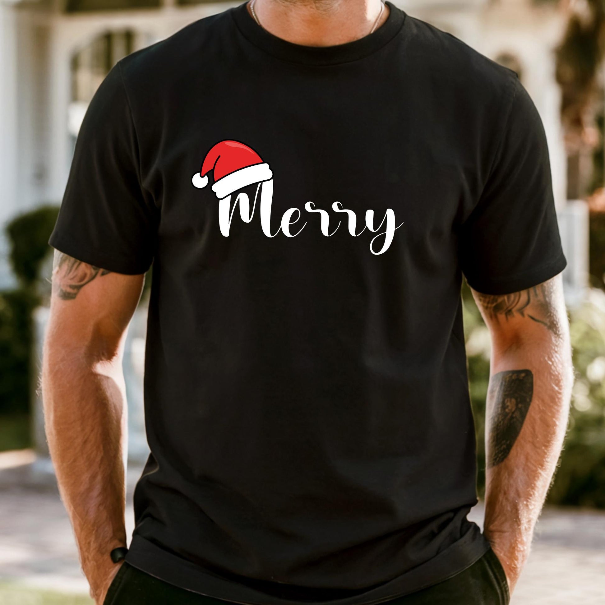 Comfort Colors® Merry Christmas Shirt: Gift For Couples Xmas Matching Tee