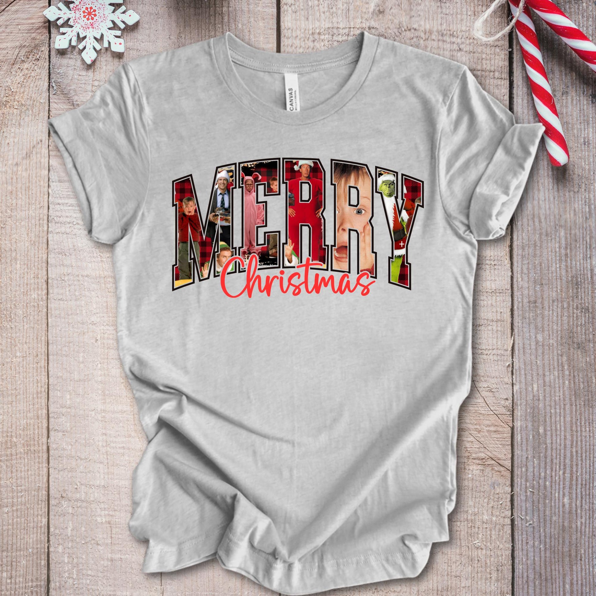 Merry Christmas Shirt, Retro Xmas Movies T-shirt, Family Reunion Shirt, 1990s Holiday Tee