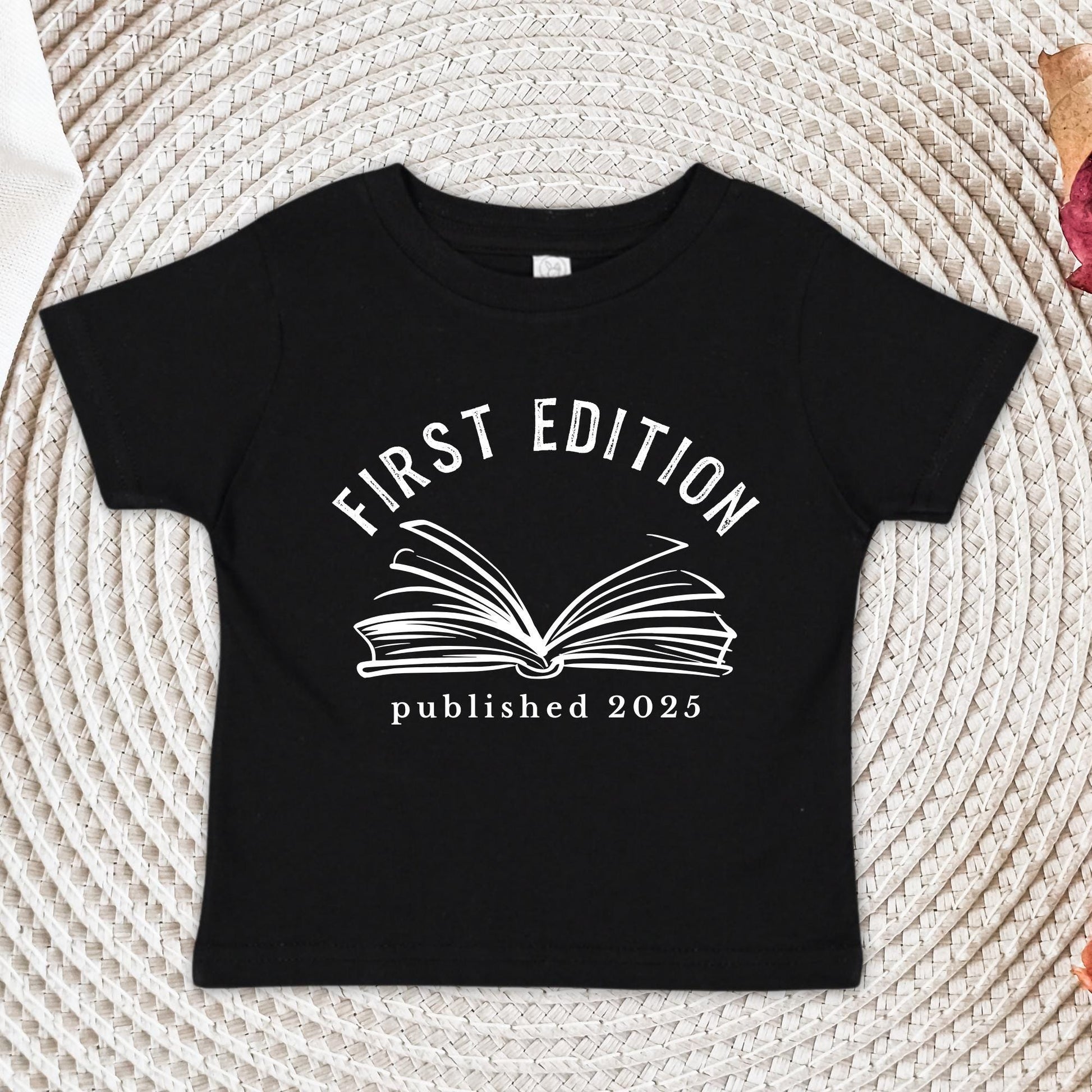 First Edition Baby Bodysuit, Announcement Baby Onesie®, Custom Published Shirt, Baby Shower Gift, Librarian Baby Gift, Christmas Gift