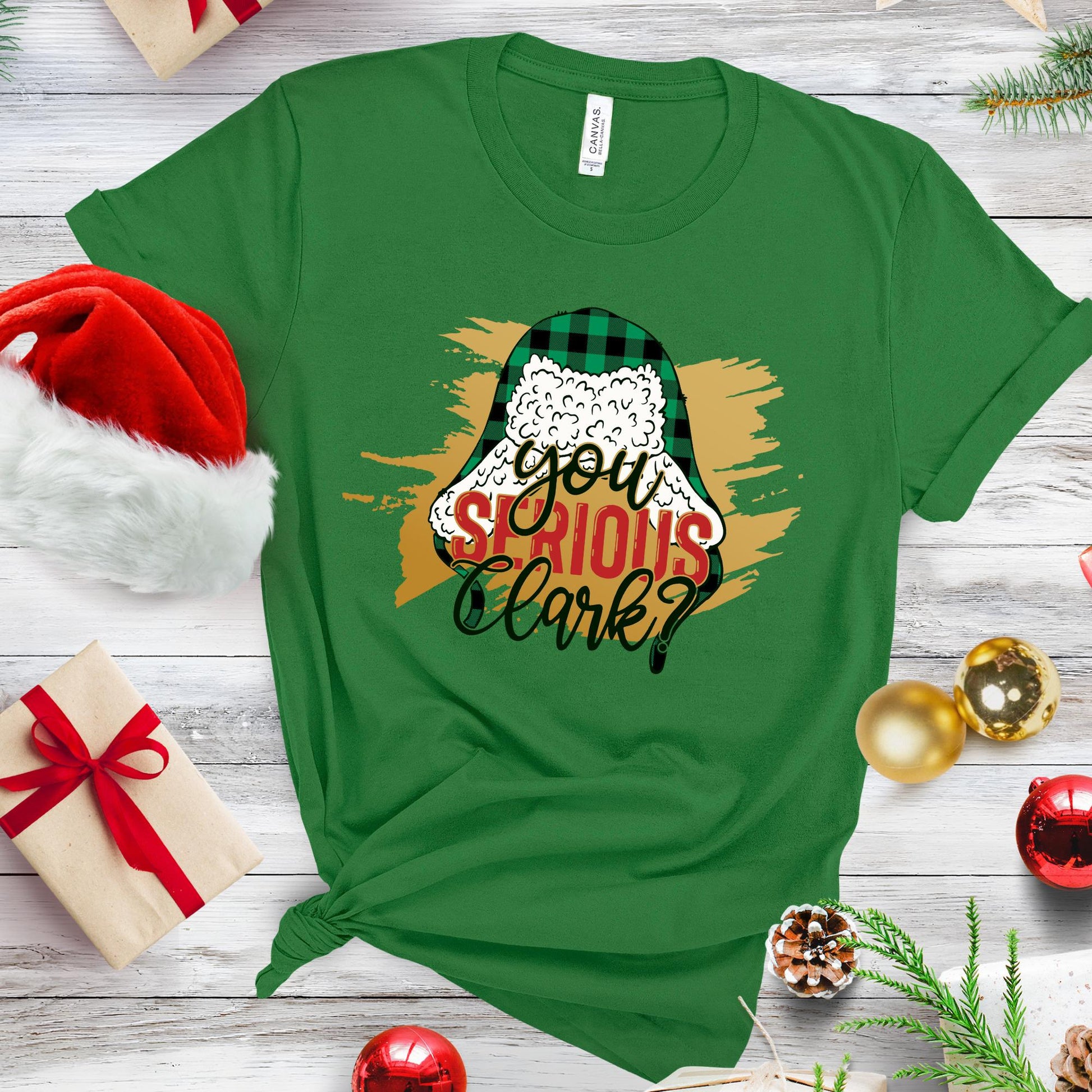 You Serious Clark Shirt, Christmas Family Tee, Vintage Movie Outfit