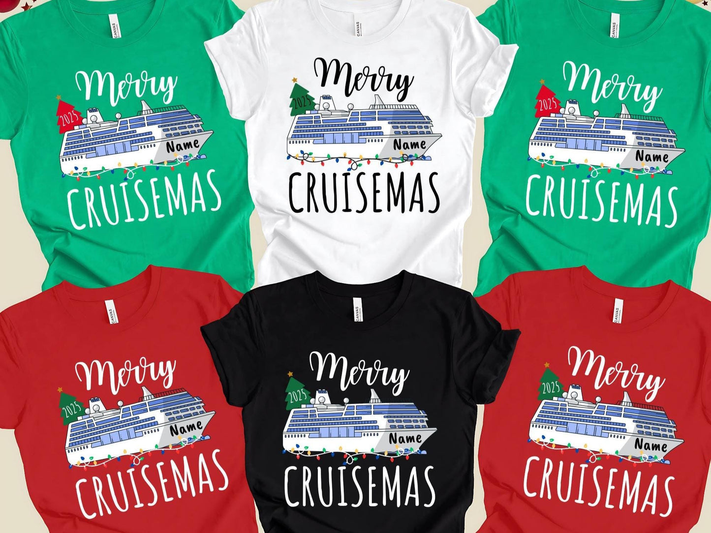 Personalized Merry Cruisemas Shirt, Family Matching Shirt Christmas Gift