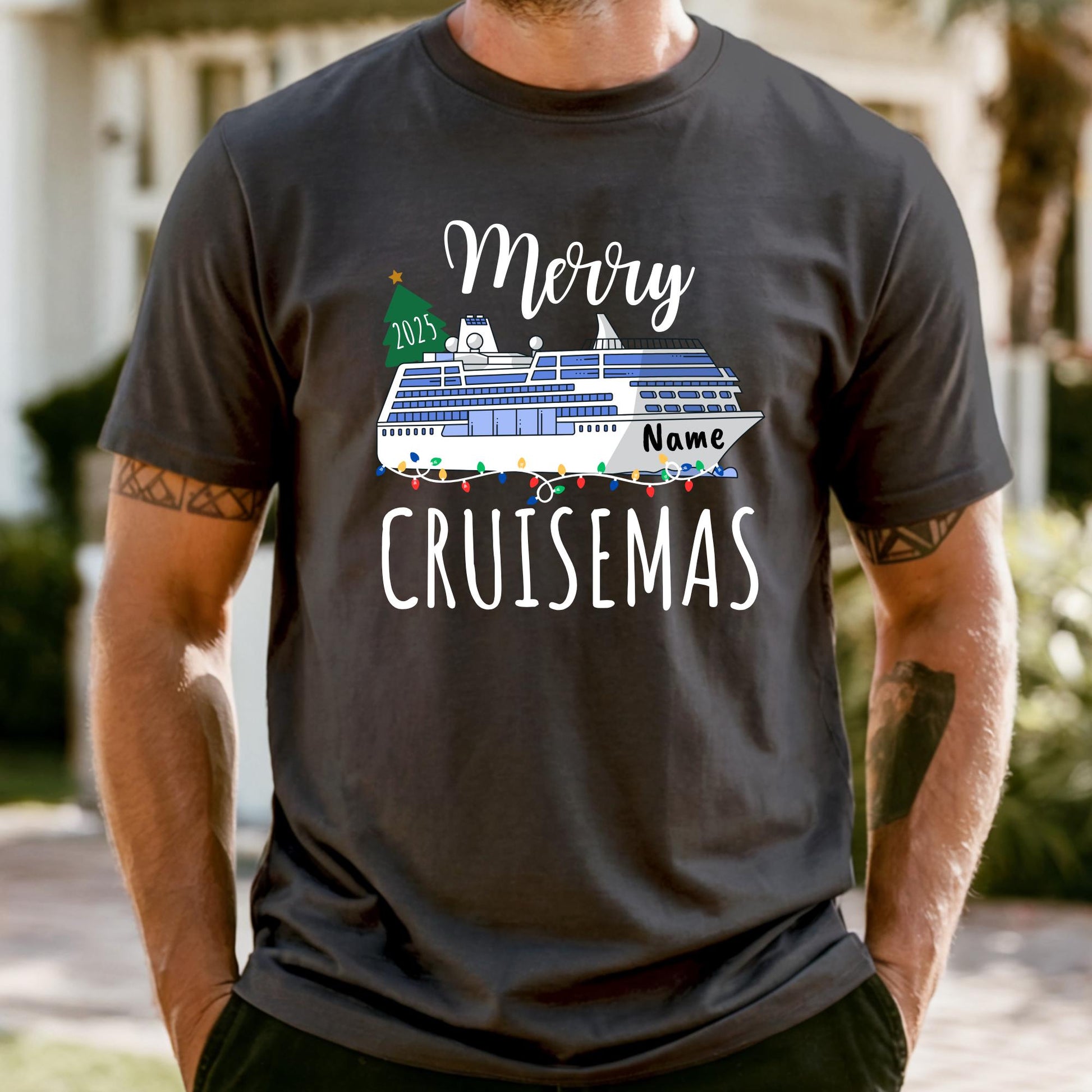 Comfort Colors® Merry Cruisemas Shirt: Christmas Family Vacation Tee