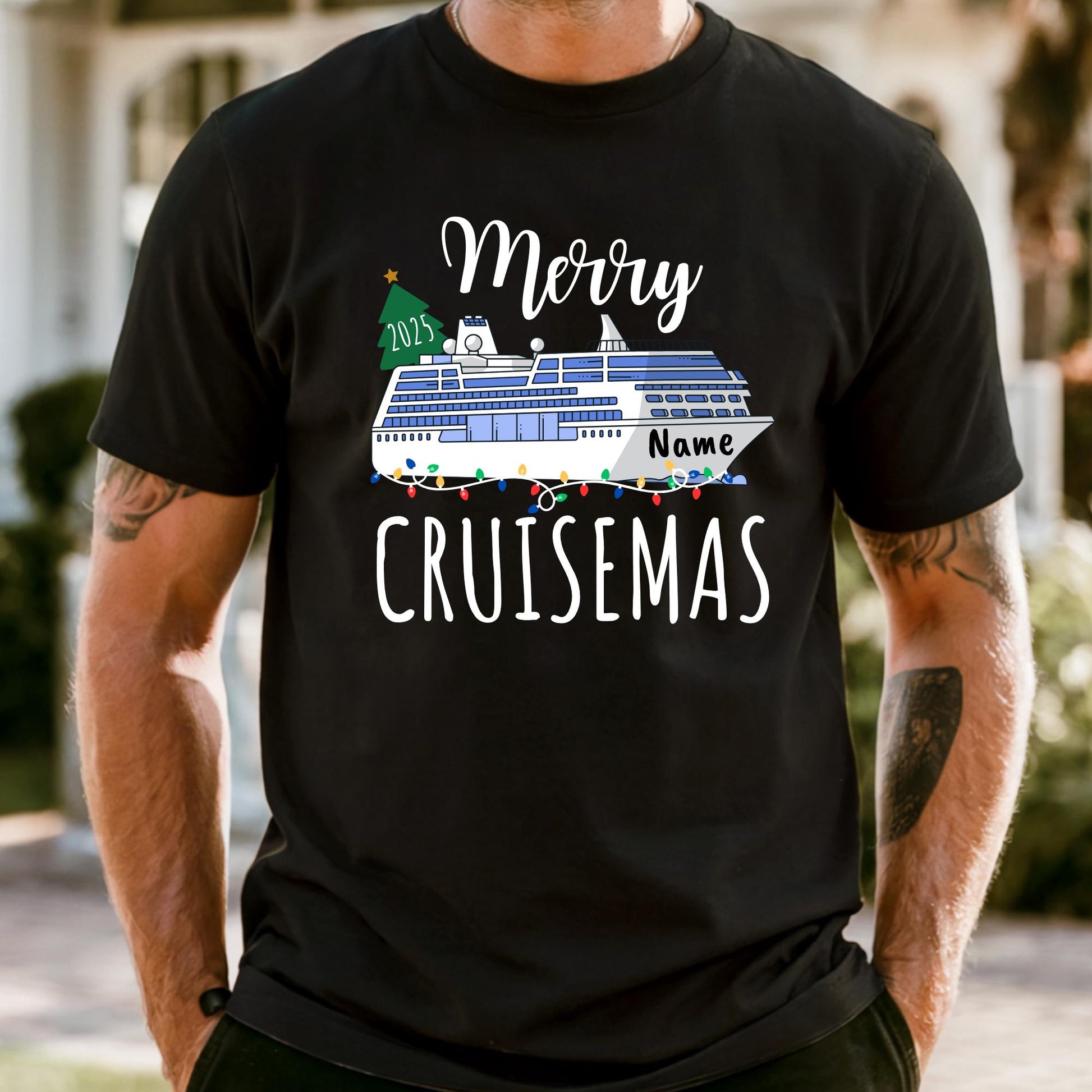 Comfort Colors® Merry Cruisemas Shirt: Christmas Family Vacation Tee