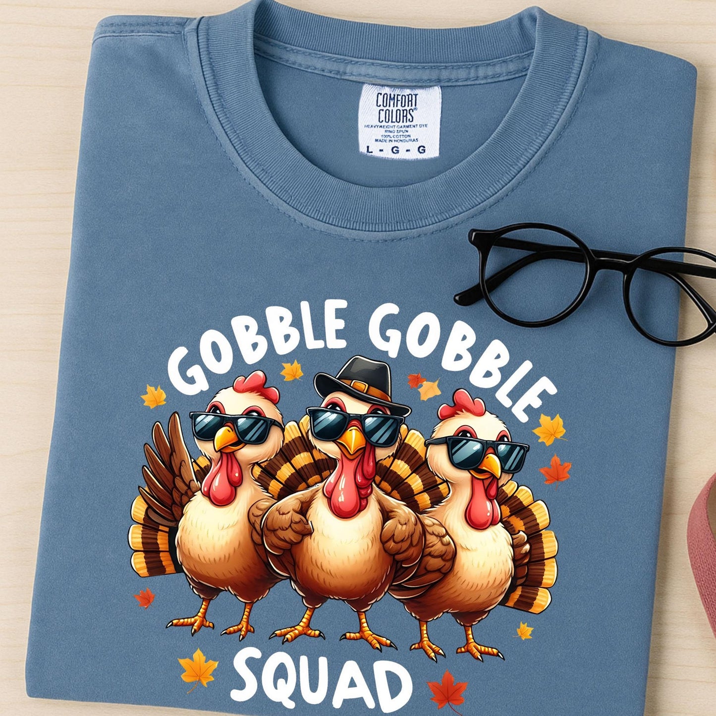 Comfort Colors® Gobble Squad Turkey Shirt Thanksgiving Gift Friendsgiving Tees