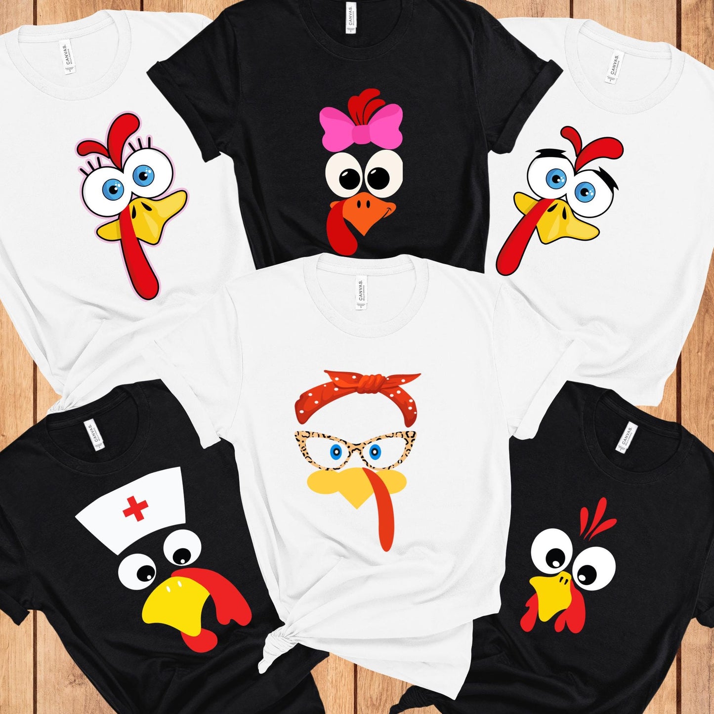 Funny Face Turkey Shirts, Thanksgiving Group Shirts, Fall Family Shirts, Cute Turkey Shirt