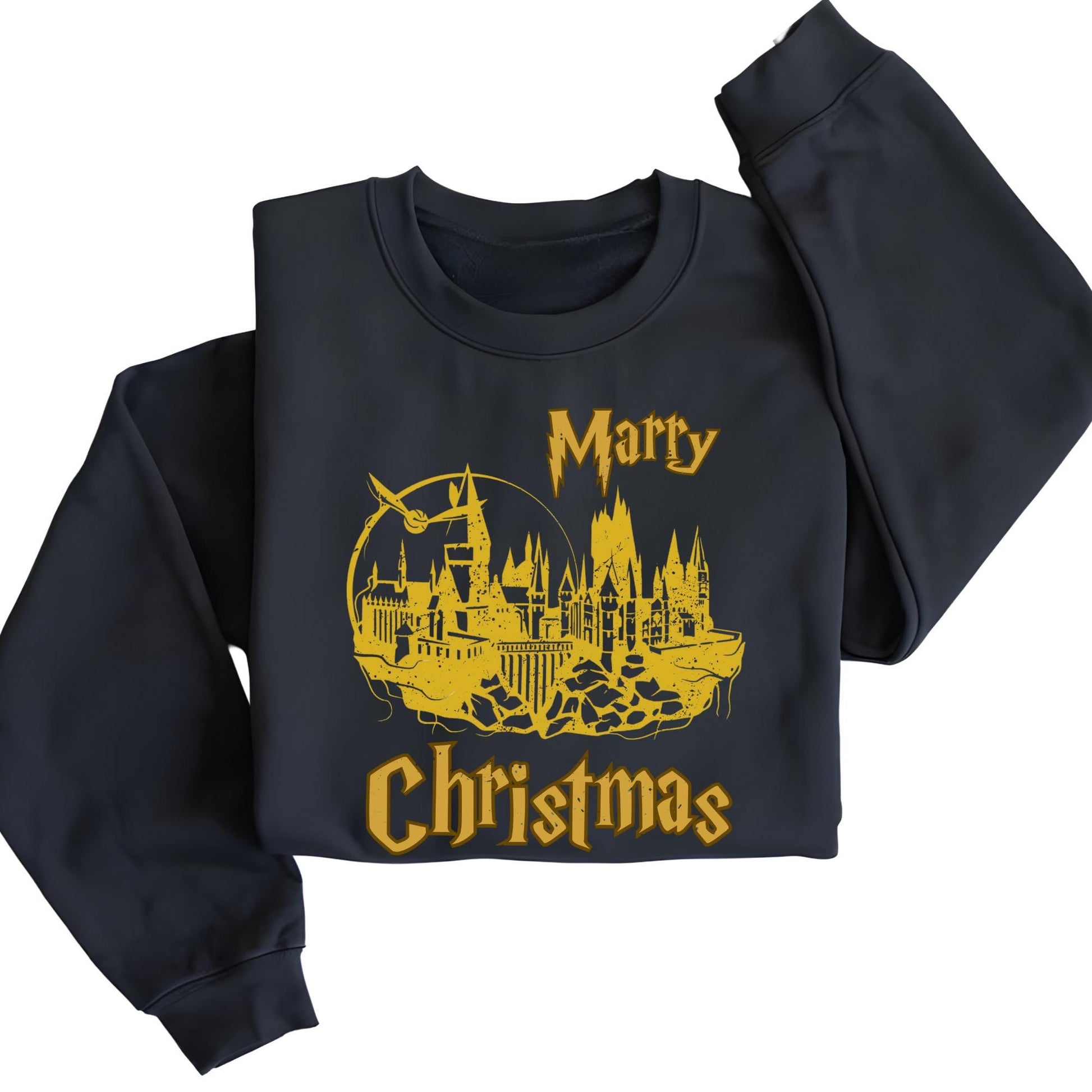 Wizard Castle Sweatshirt, Merry Christmas Hoodie