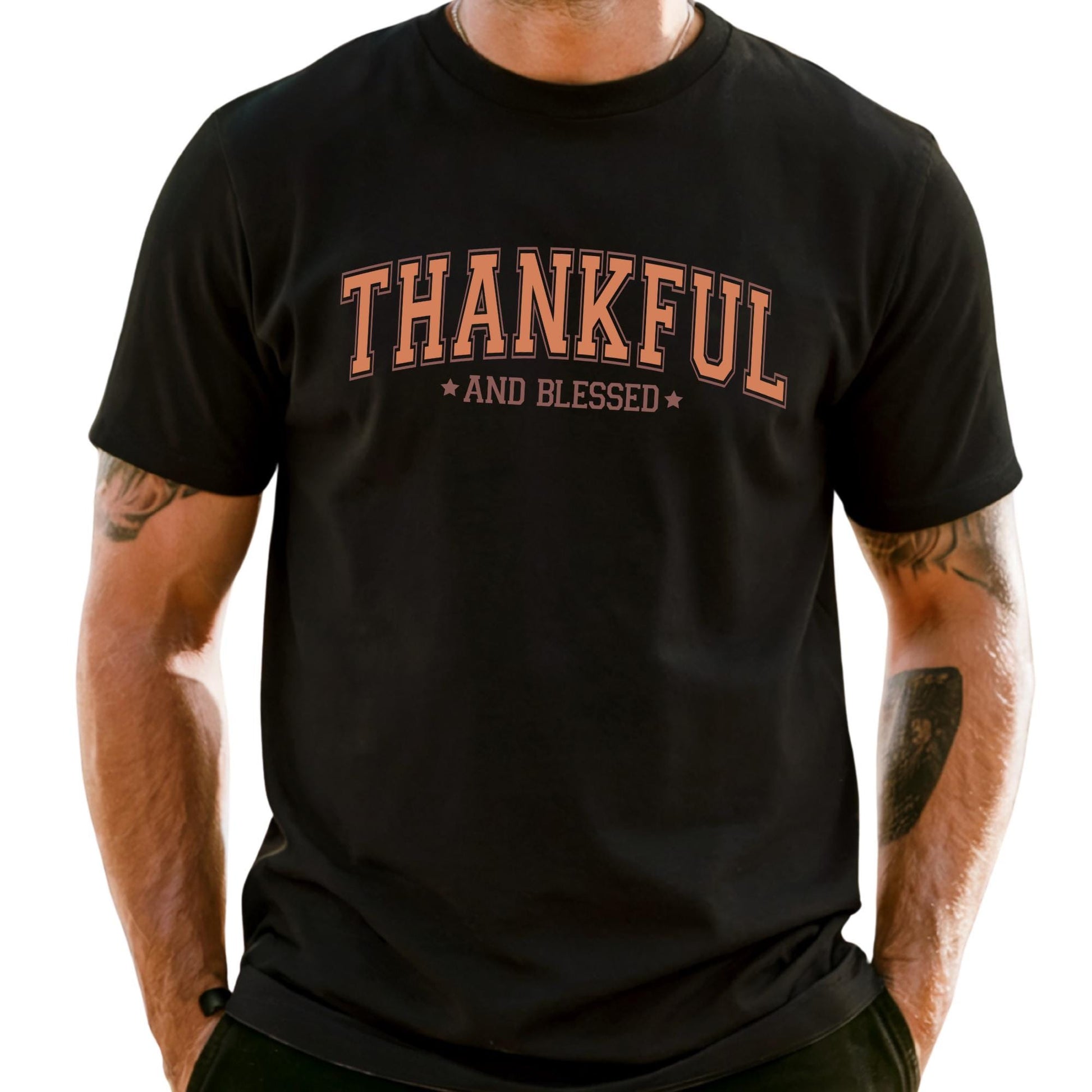 Comfort Colors® Thankful and Blessed Shirt Thanksgiving Gift