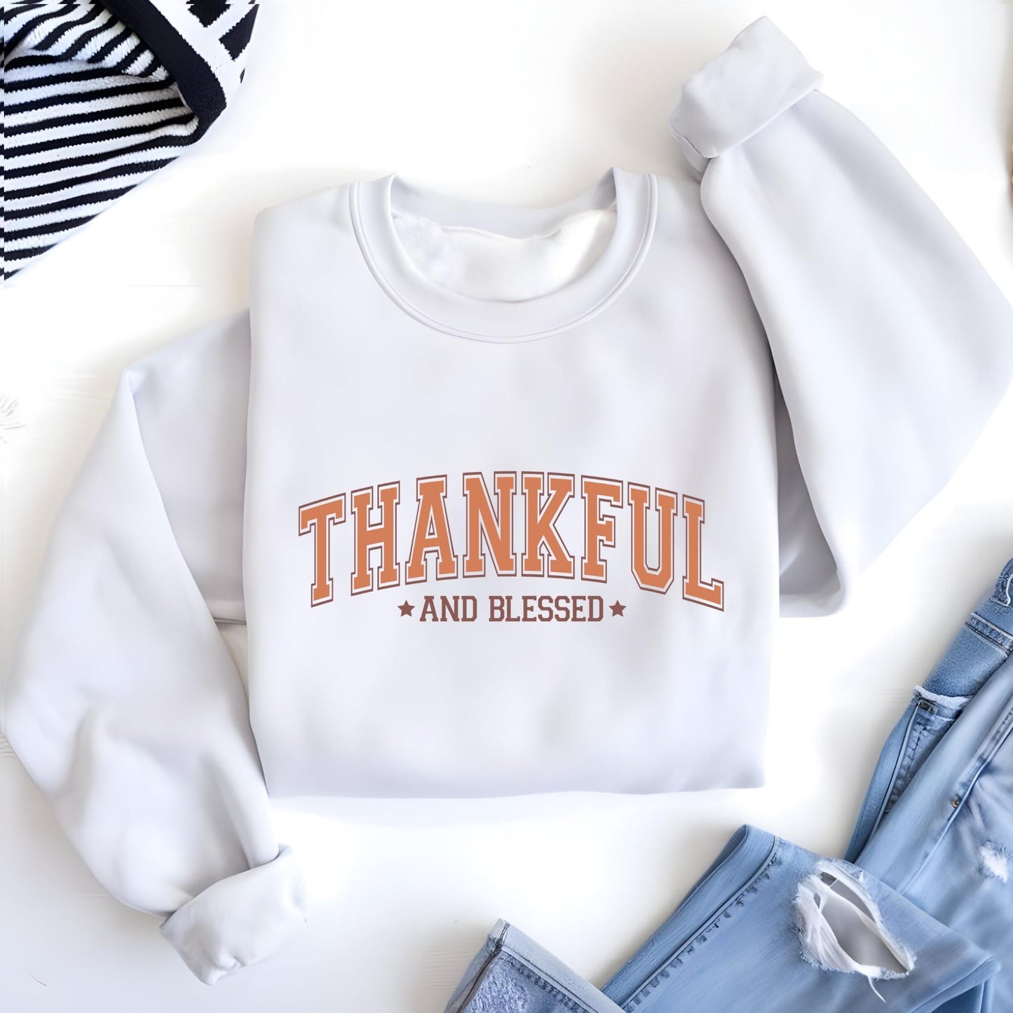 Thankful and Blessed Sweatshirt, Fall Season Hoodie, Thanksgiving Gift