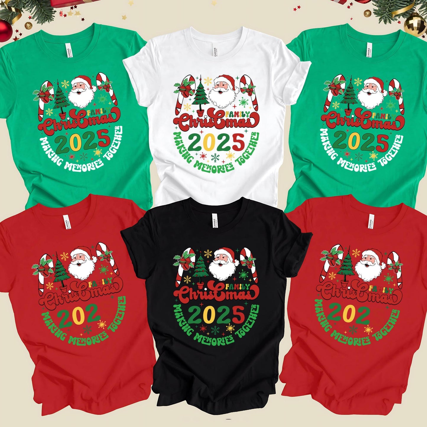 Family Christmas 2025 Shirt, Making Memories Together Tee, Xmas Gift